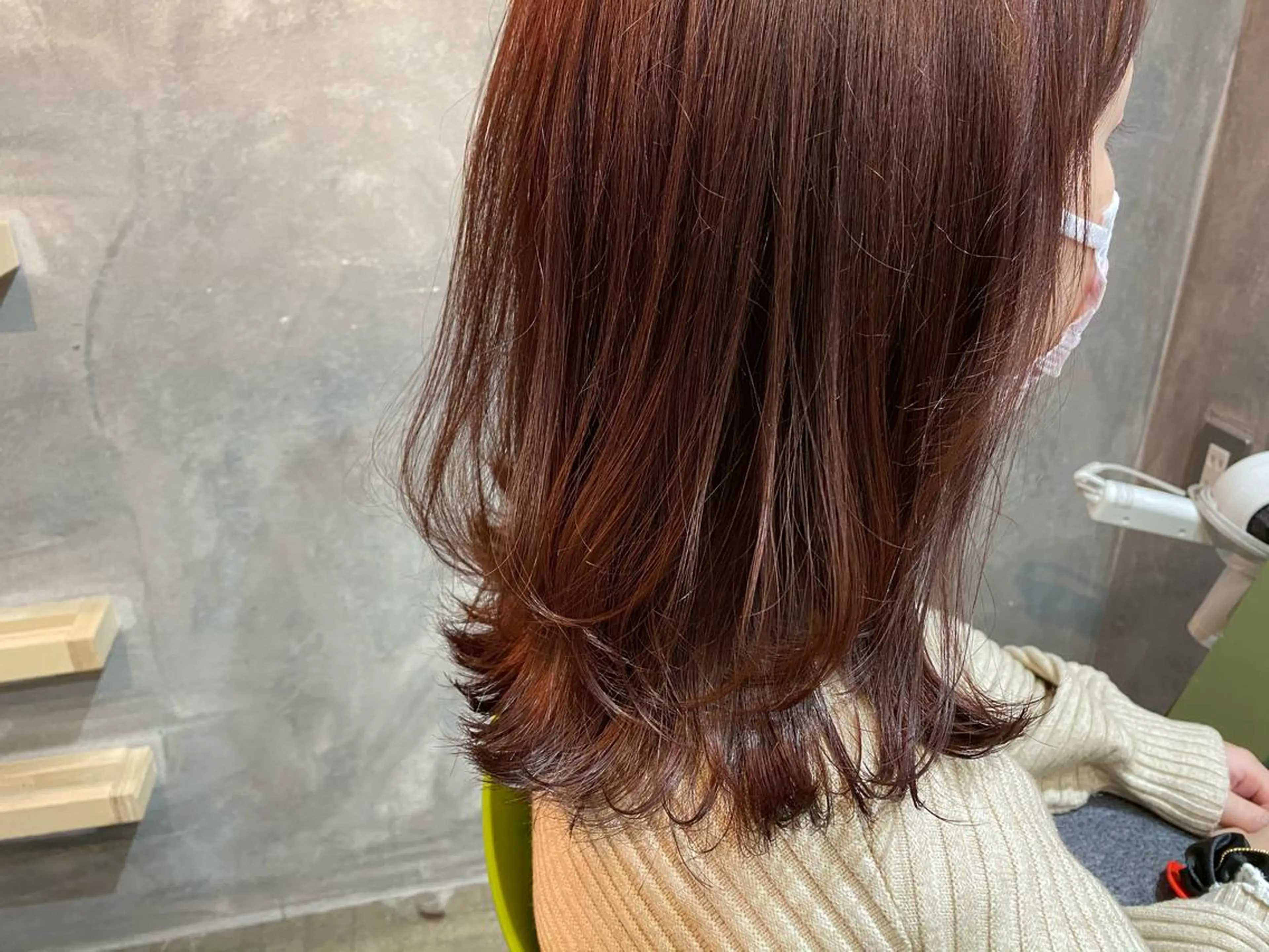 ミディアム カラー ピンクカラー ヘアカラー トリートメント 半個室女性salon 🩰Natsumiのヘアスタイル
