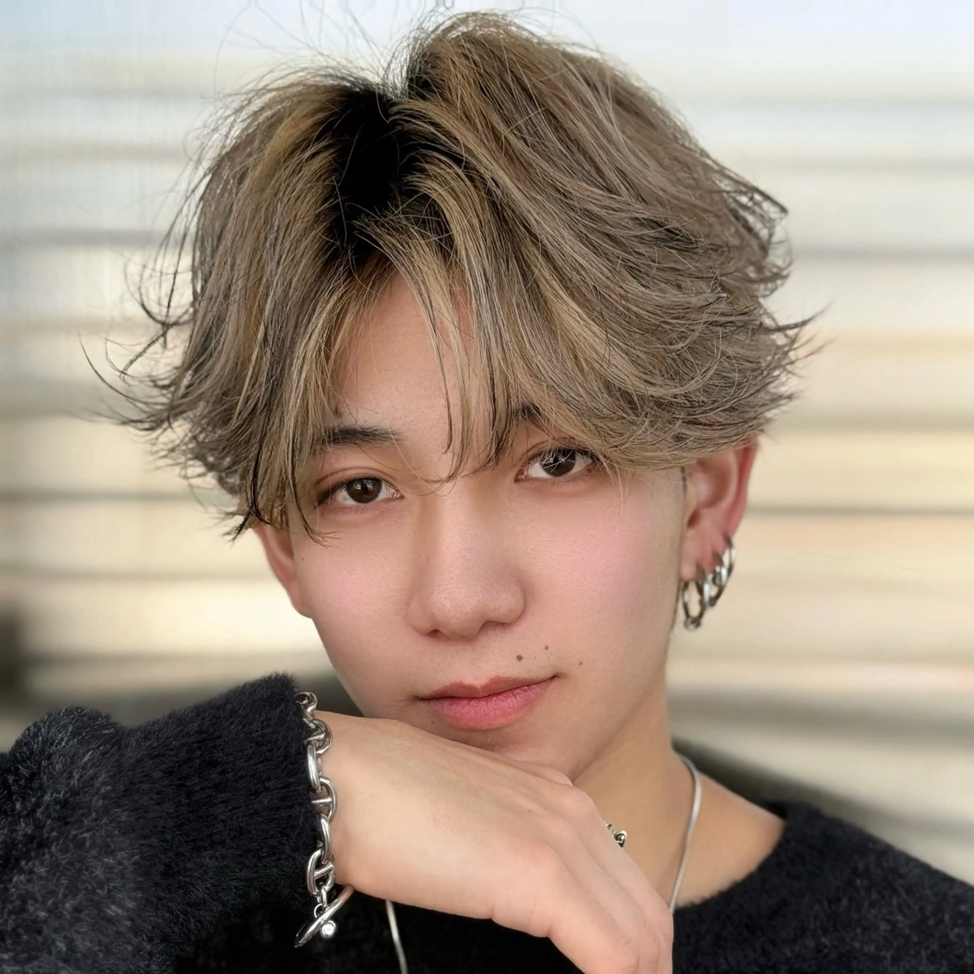 ミディアム カラー メンズ メンズZina代表 田端 麗治のヘアスタイル