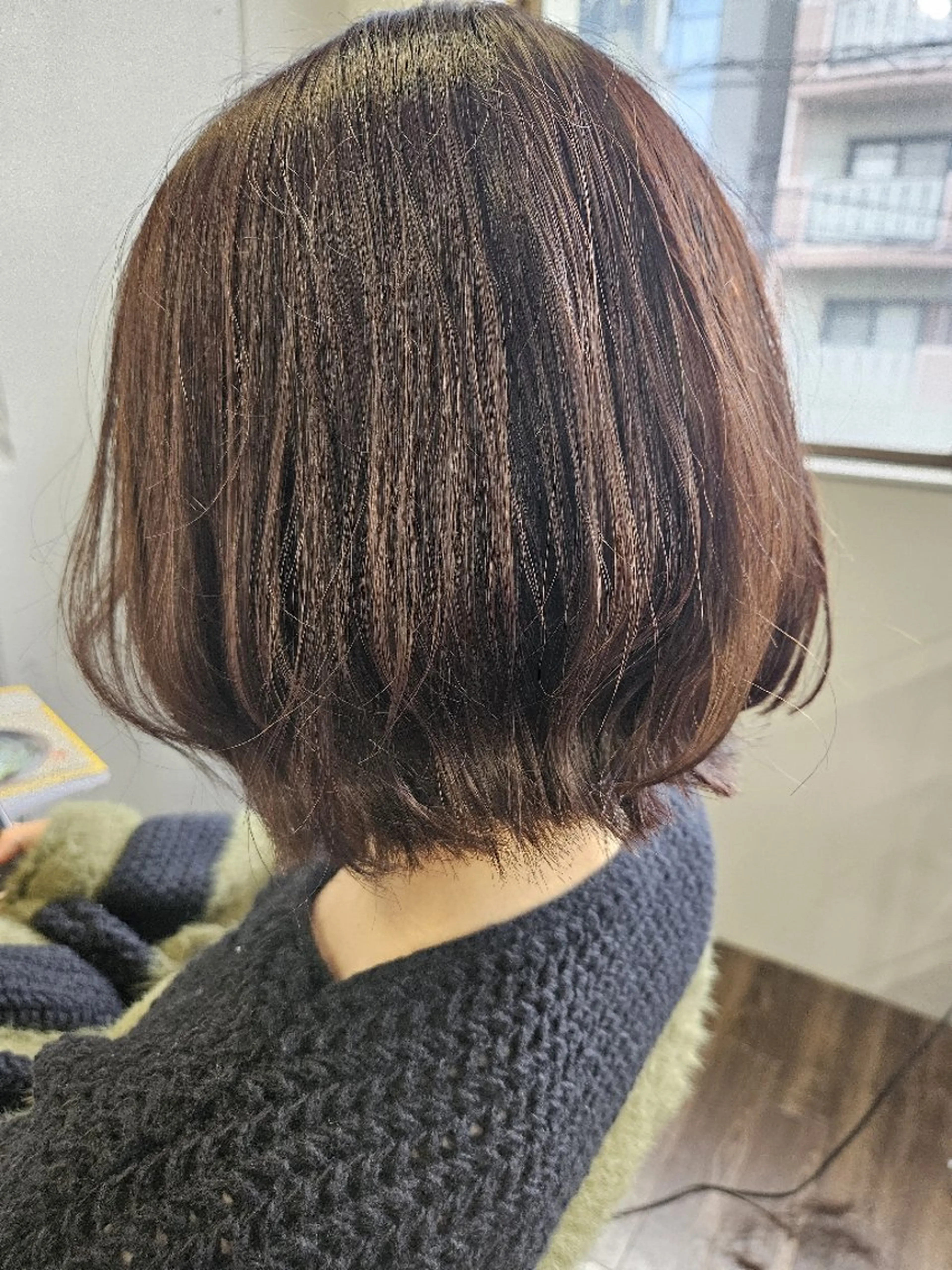 ミディアム カラー ブラウンカラー ピンクカラー ピンクブラウン カット ヘアカラー トリートメント terra✂️川嶋 大輔のヘアスタイル
