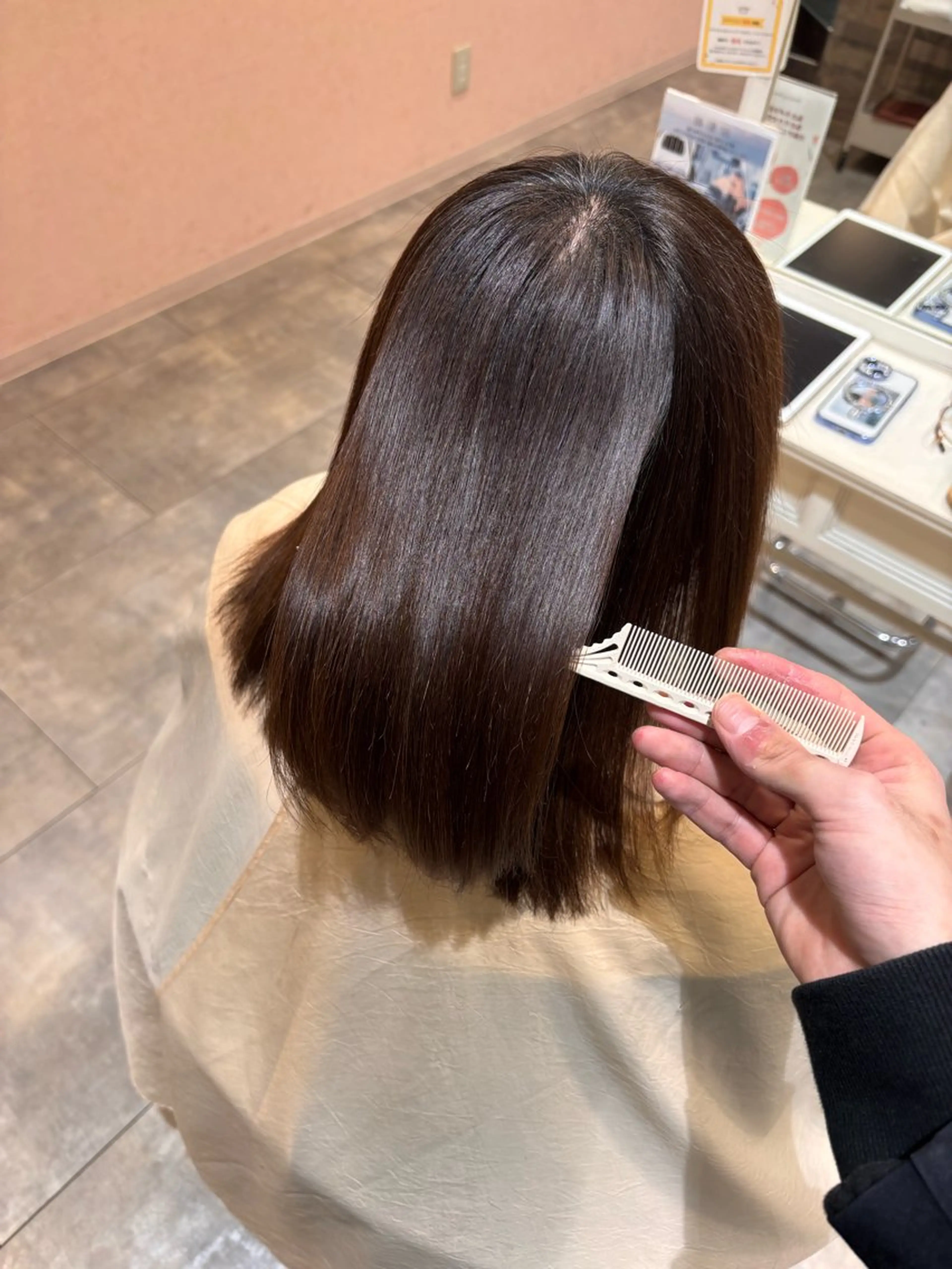 セミロング 伸ばしかけ 髪質改善 髪質改善 田中大貴のヘアスタイル