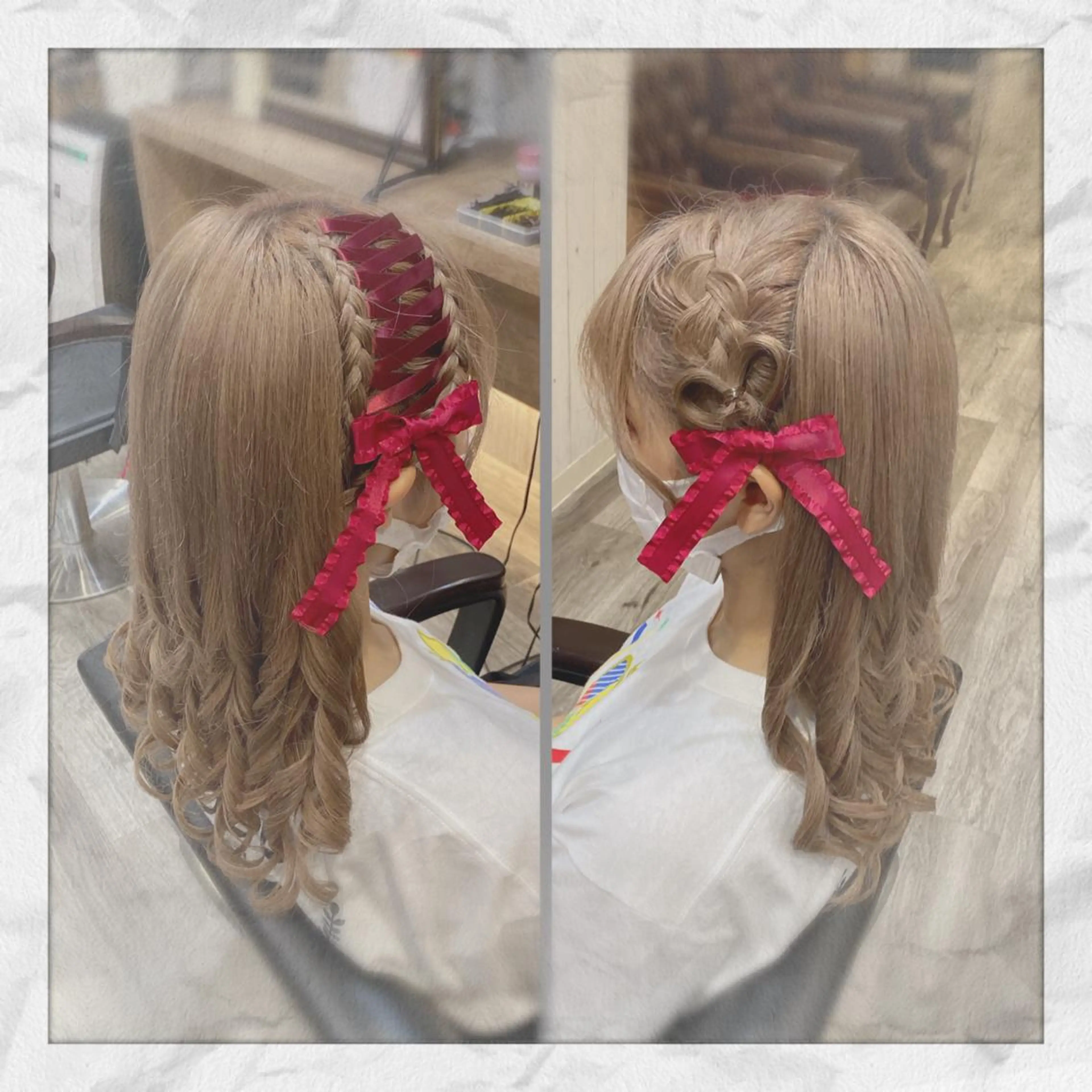 セミロング ヘアアレンジ ヘアセット ヘアセット/着付け 𓇼 松本 夏美𓇼のヘアスタイル