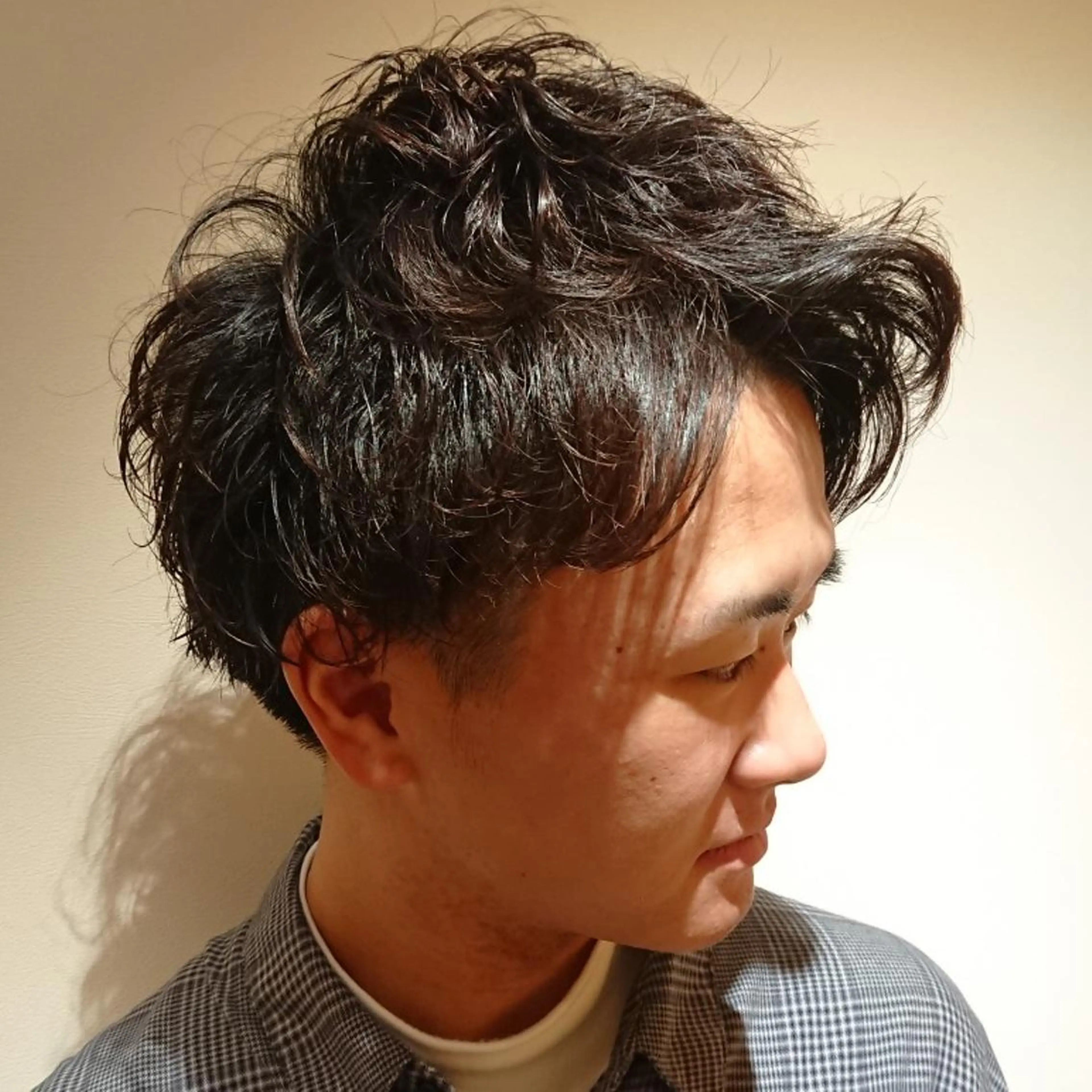 メンズ パーマ メンズパーマ ブリーチ/ヘアケア/ 艶髪/イギチハルのヘアスタイル