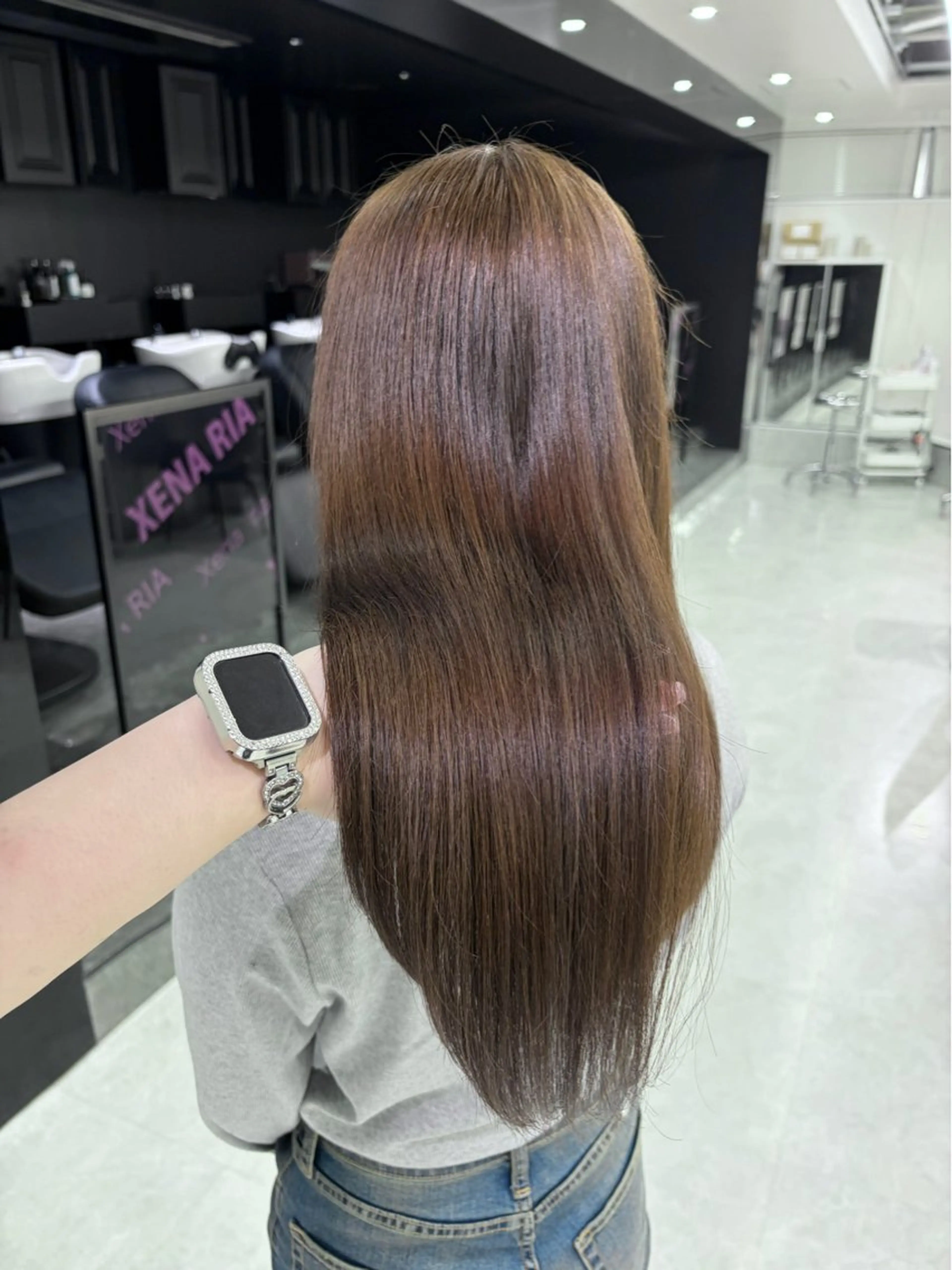 ロング カラー ベージュカラー ブラウンカラー ダブルカラー ヘアカラー Ririka /透明感カラーのヘアスタイル