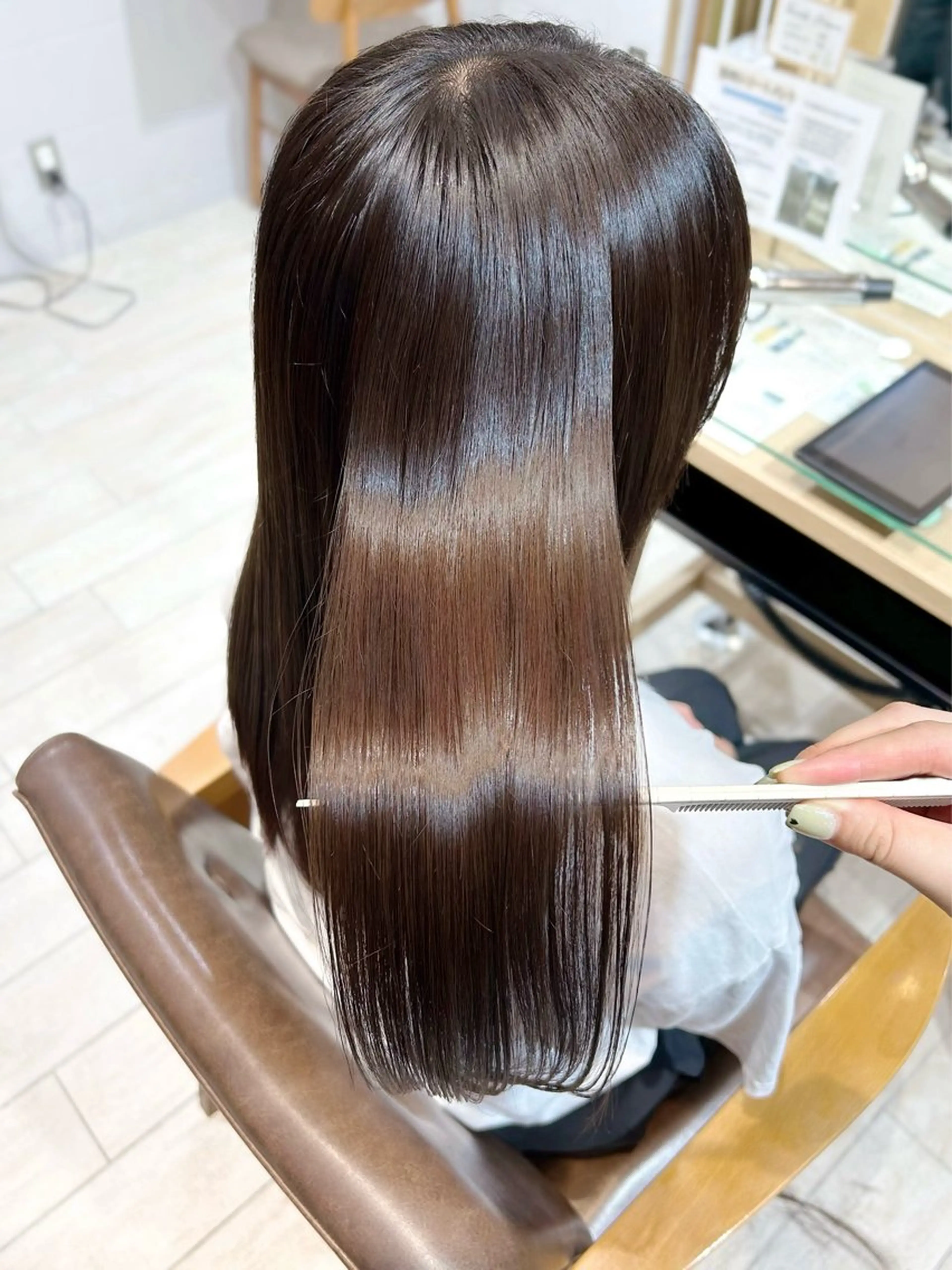 ロング カット 縮毛矯正 Ami 🕊‎✨のヘアスタイル