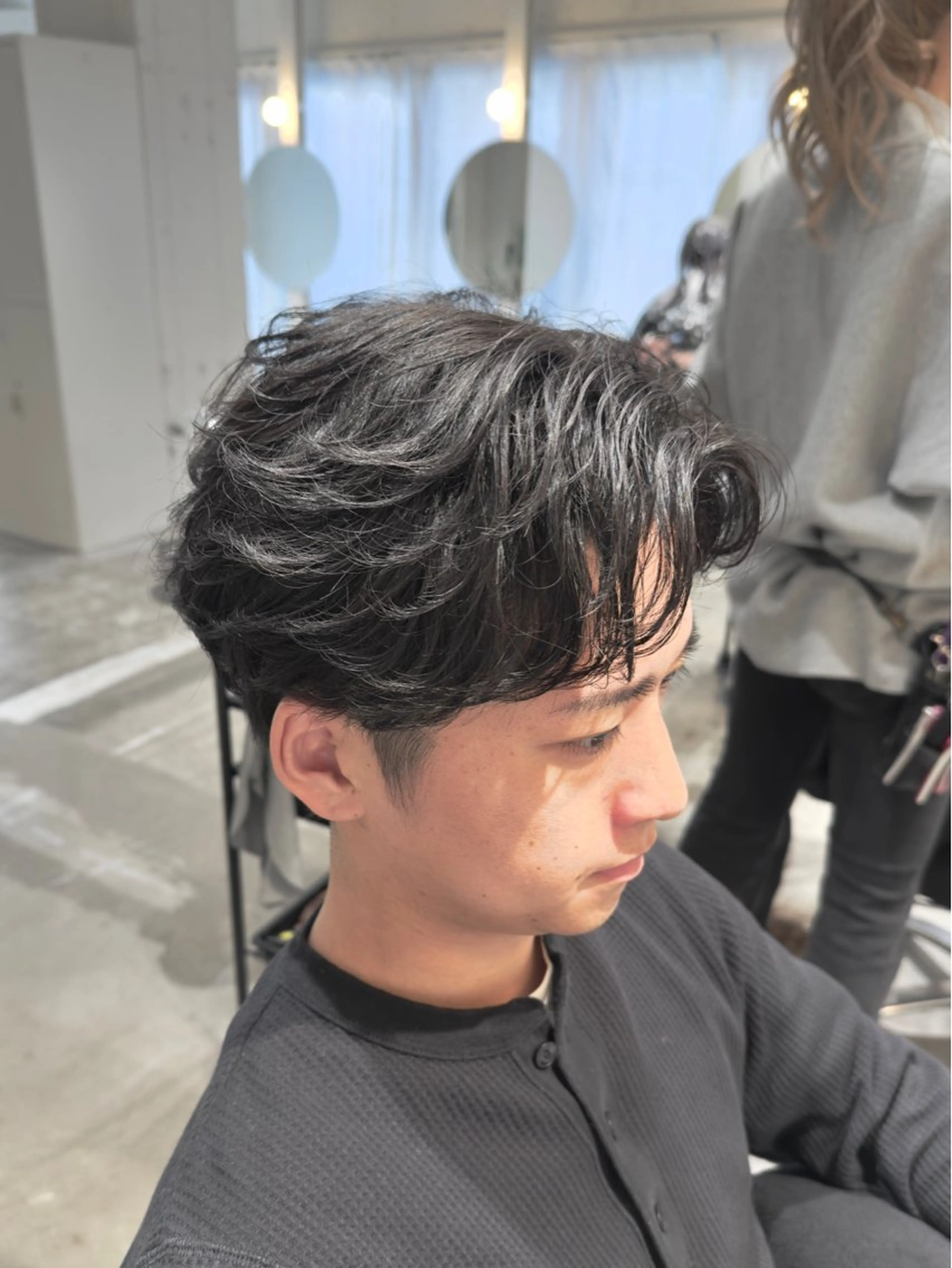 メンズ メンズパーマ 新城 駿之介のヘアスタイル