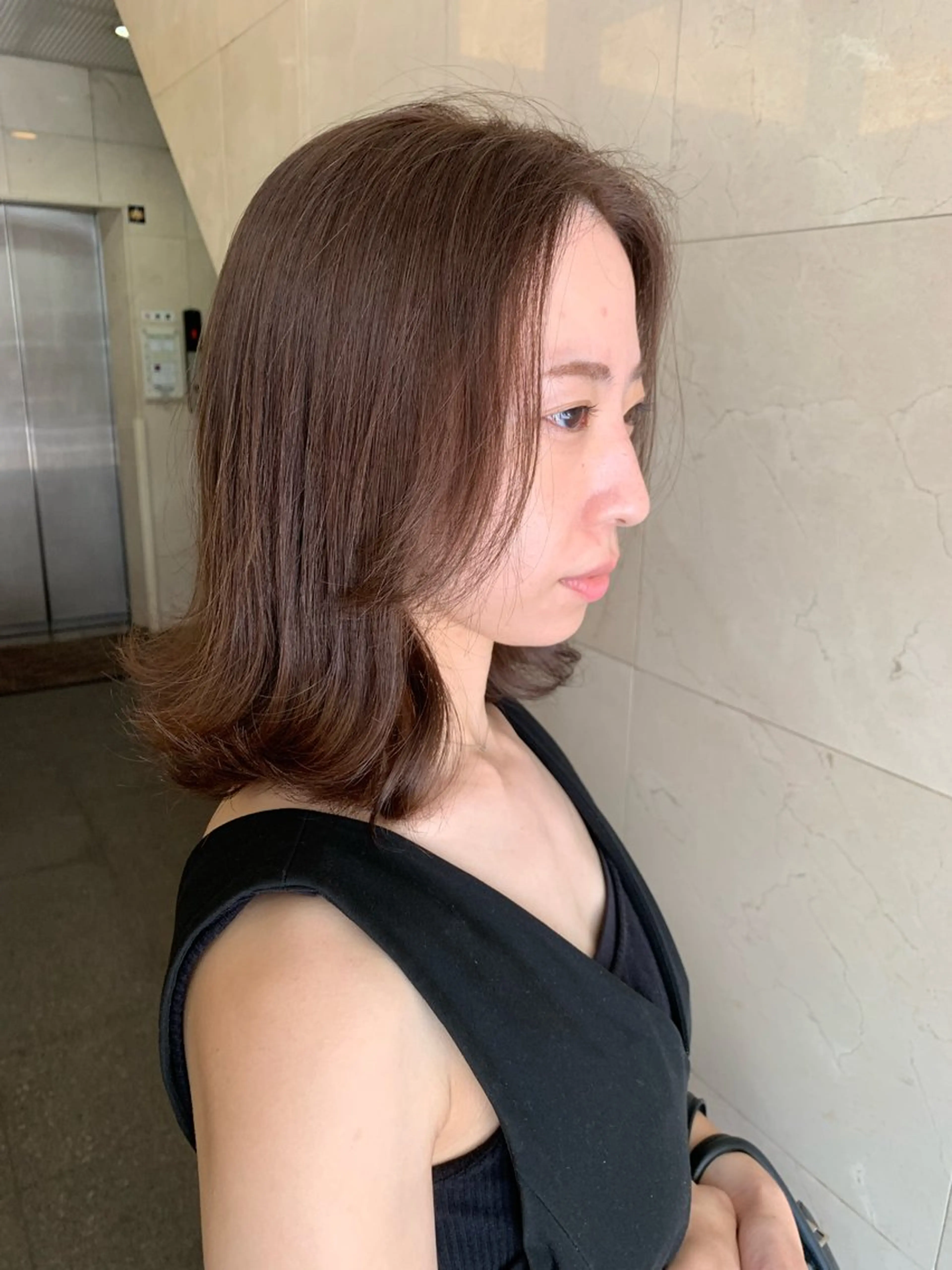 ミディアム カラー 船津武俊 フナツタケトシのヘアスタイル