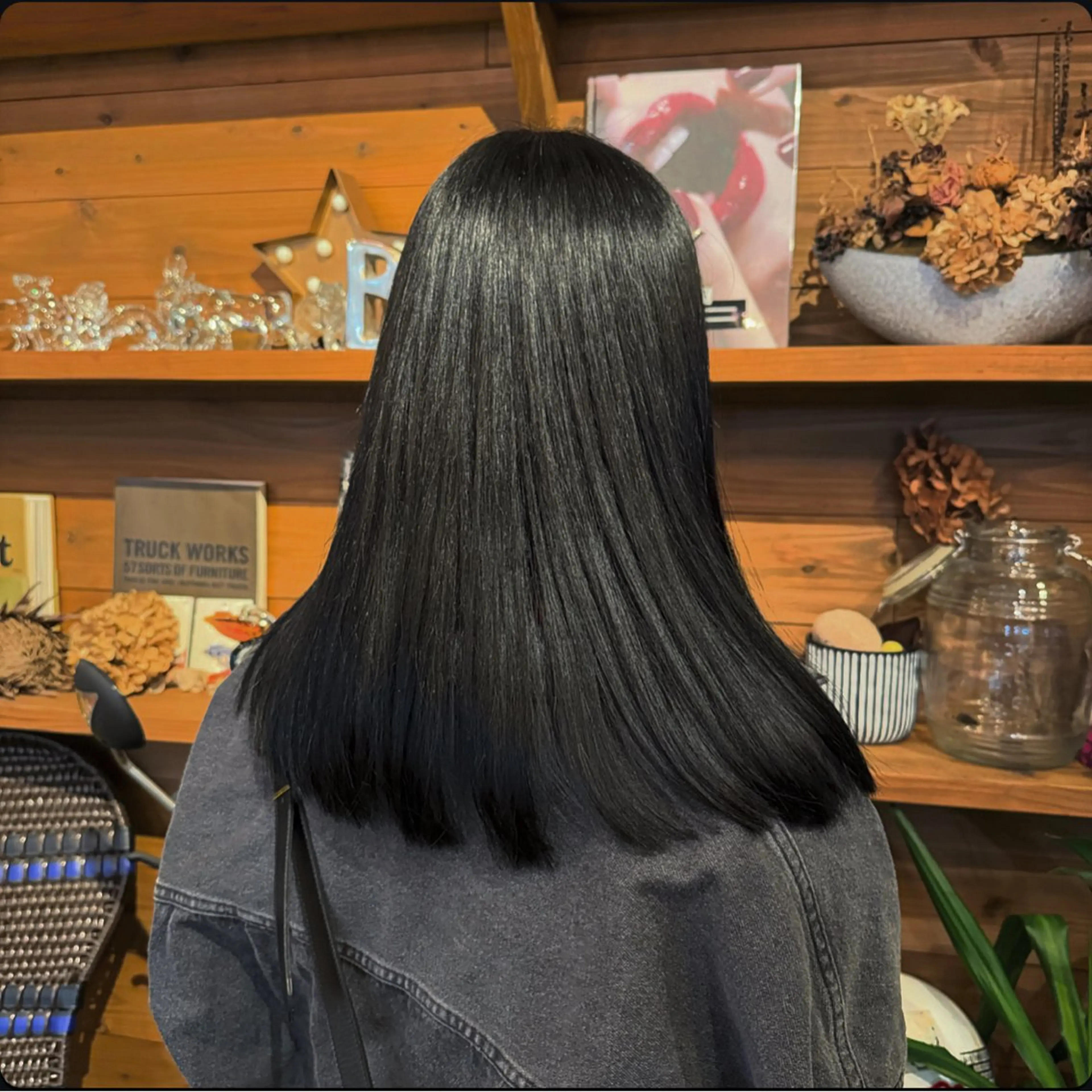 カラー 黒髪 Revie  hair所属・Hiyori/透明感 /ボブ/矢場町のヘアスタイル