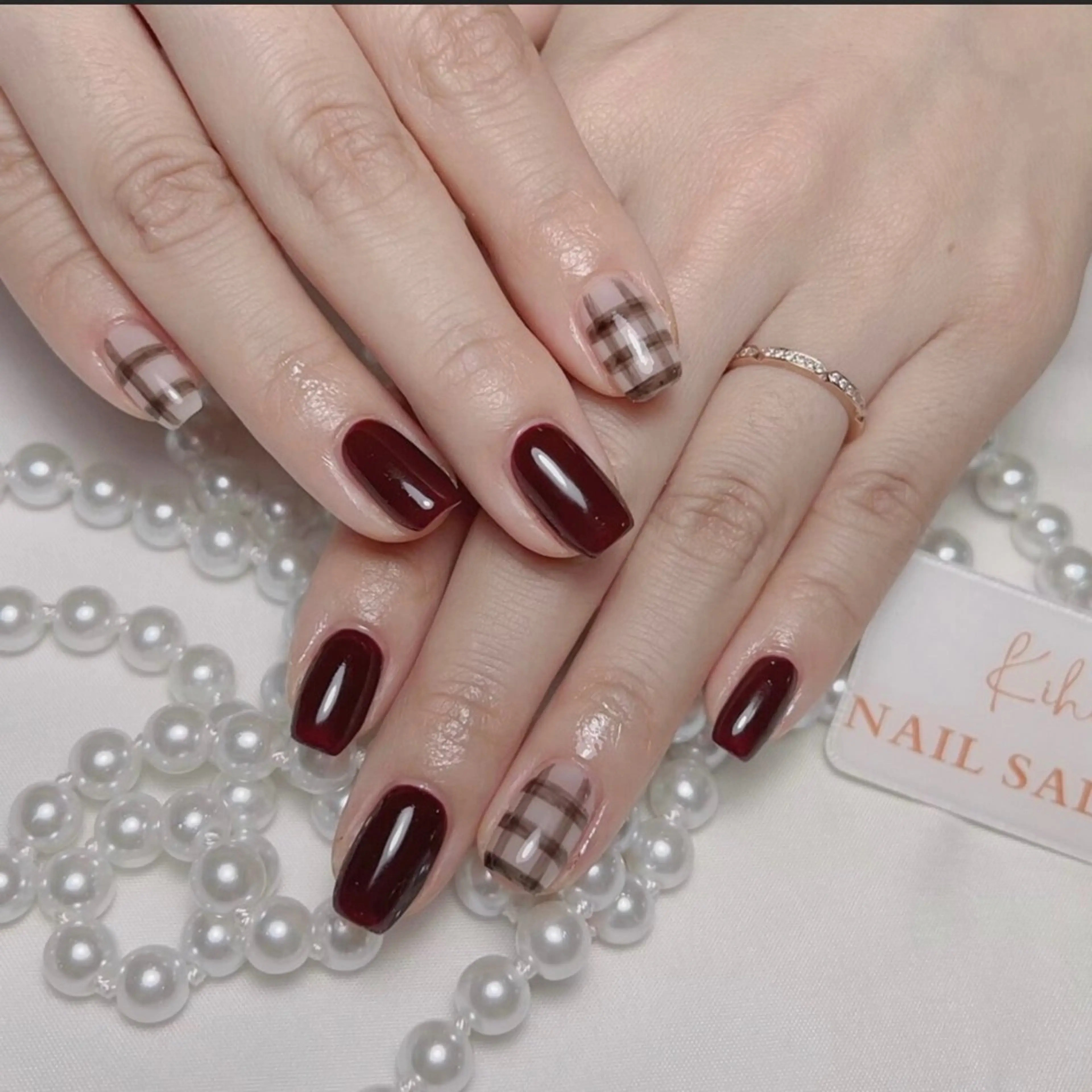 ネイル アートネイル フレンチネイル ジェルネイル グラデーション 韓国ネイル ハンドネイル ハンドケア さくら💮💮 【オフ無料】のネイルデザイン