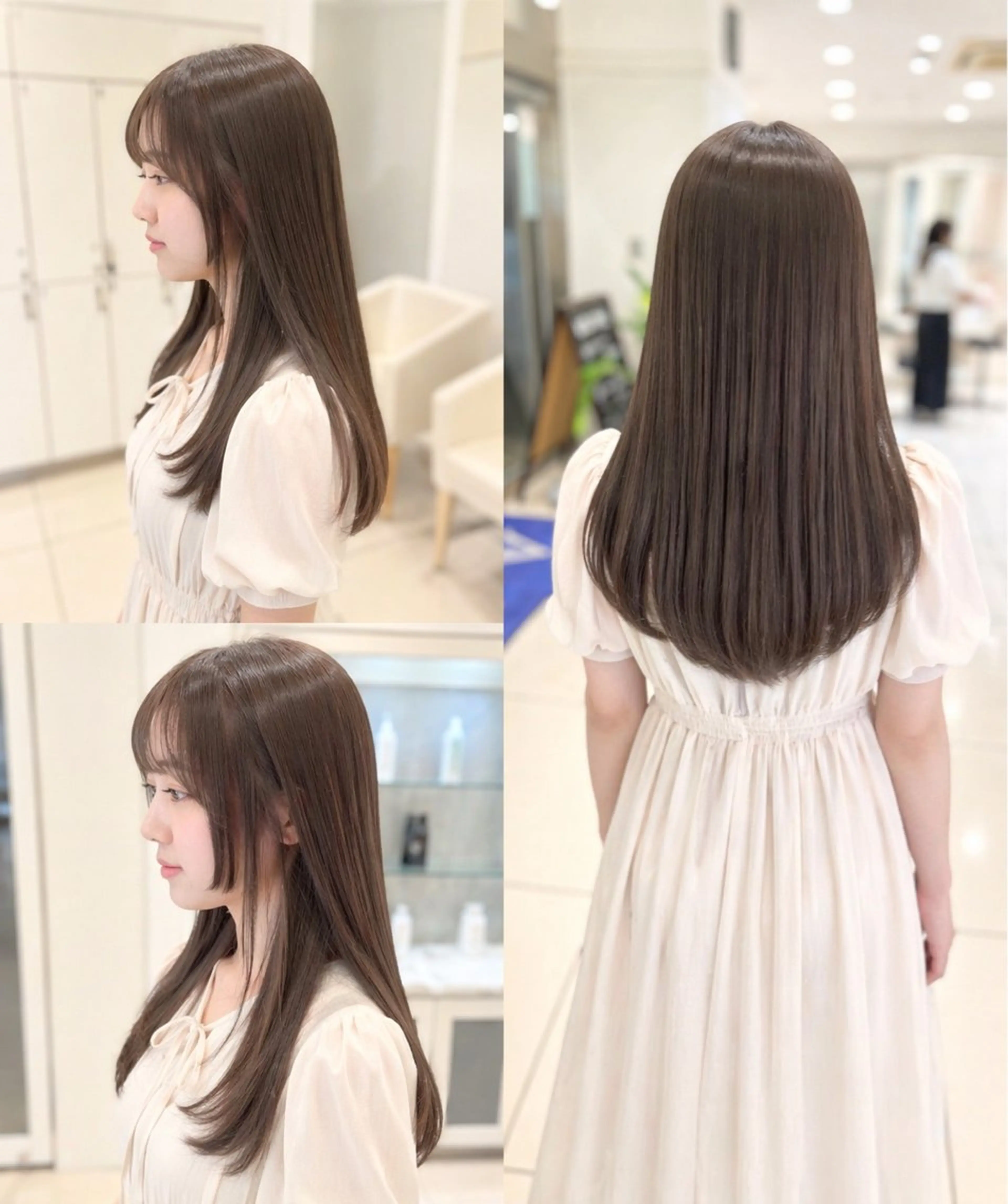 セミロング パーマ カット 縮毛矯正 トリートメント 金子 直樹のヘアスタイル