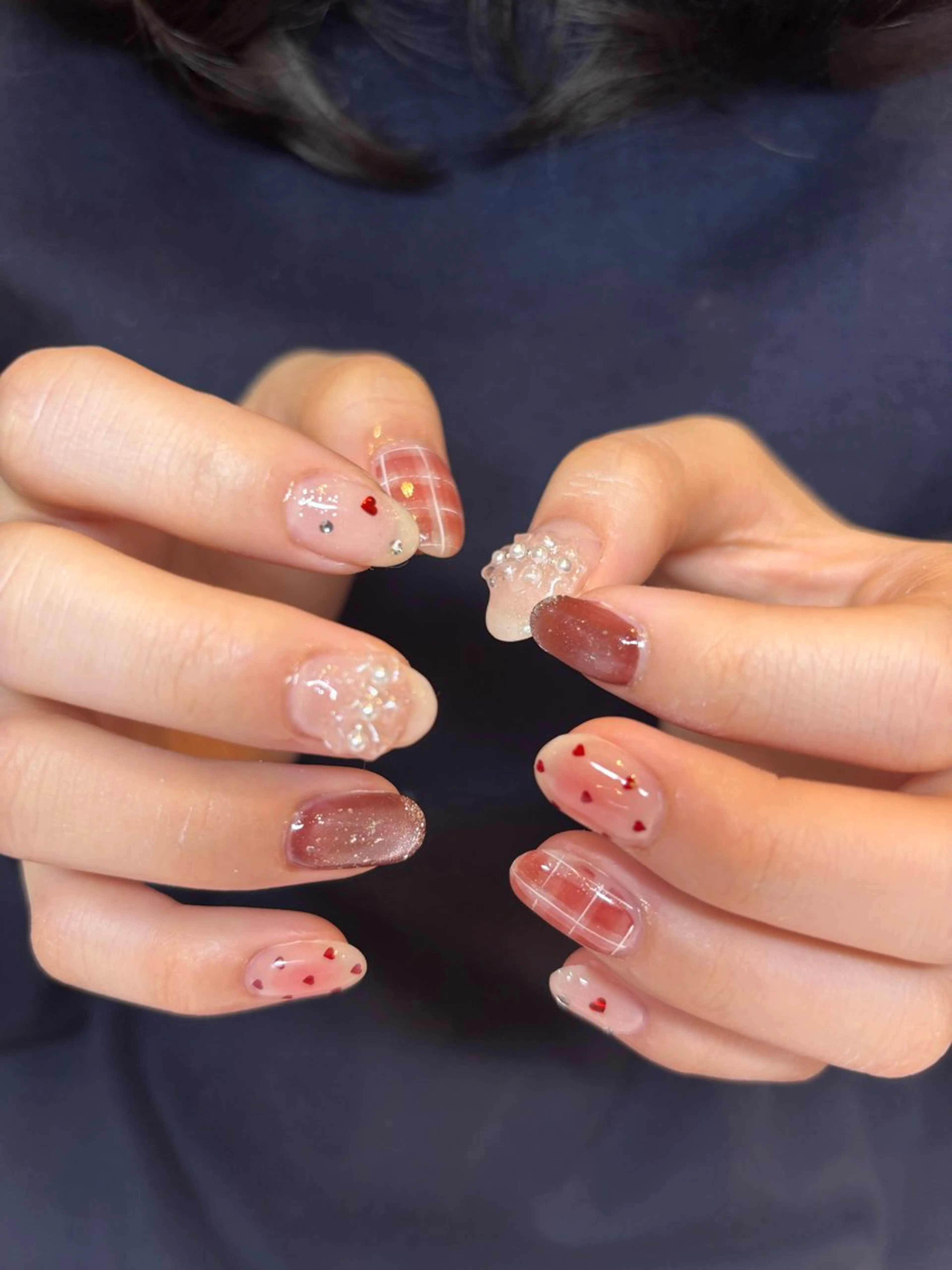 ネイル ハンドネイル 倫実/スカルプ /ガーリー/個性派のネイルデザイン