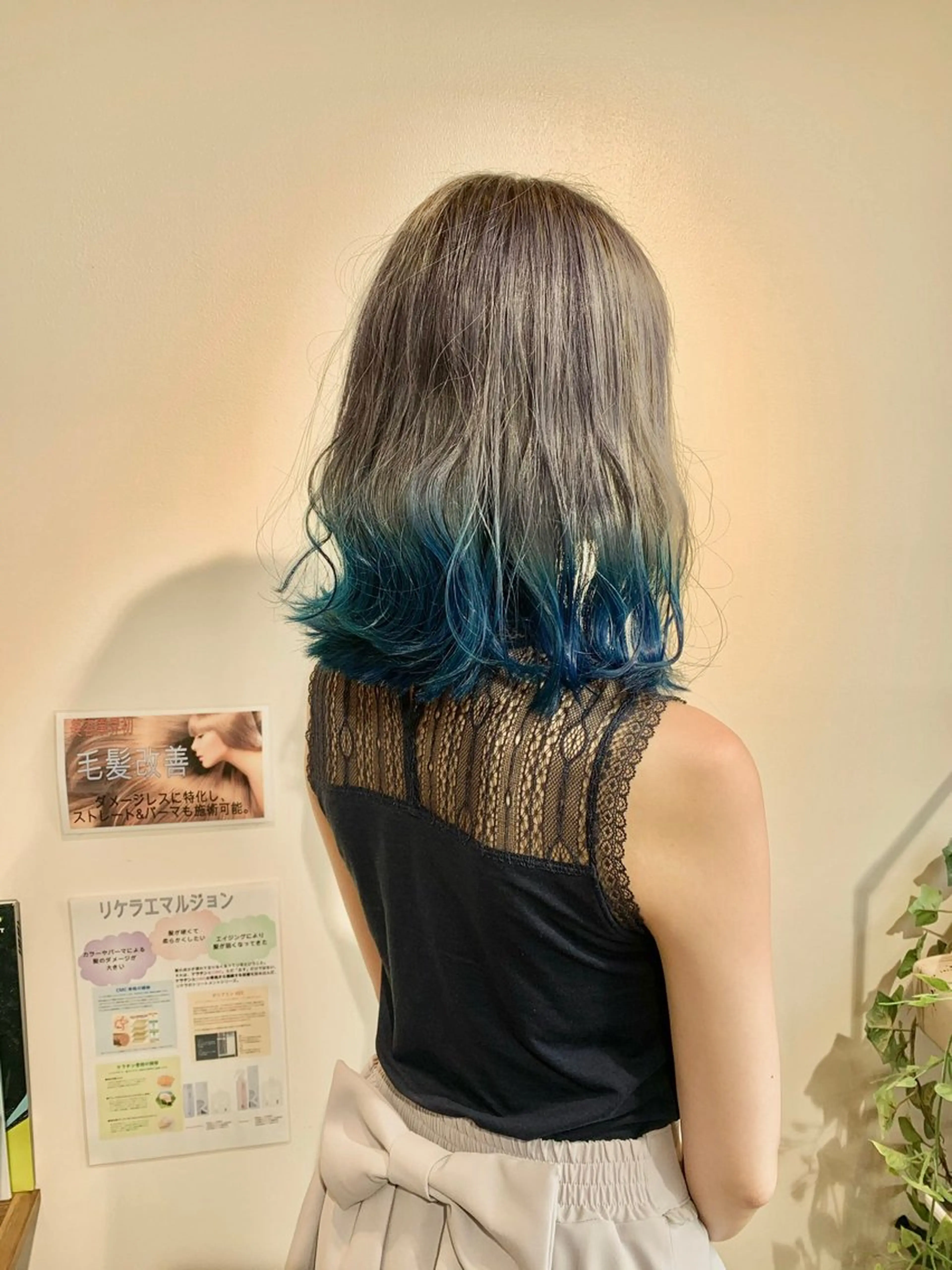 ミディアム カラー 成瀬 一生のヘアスタイル