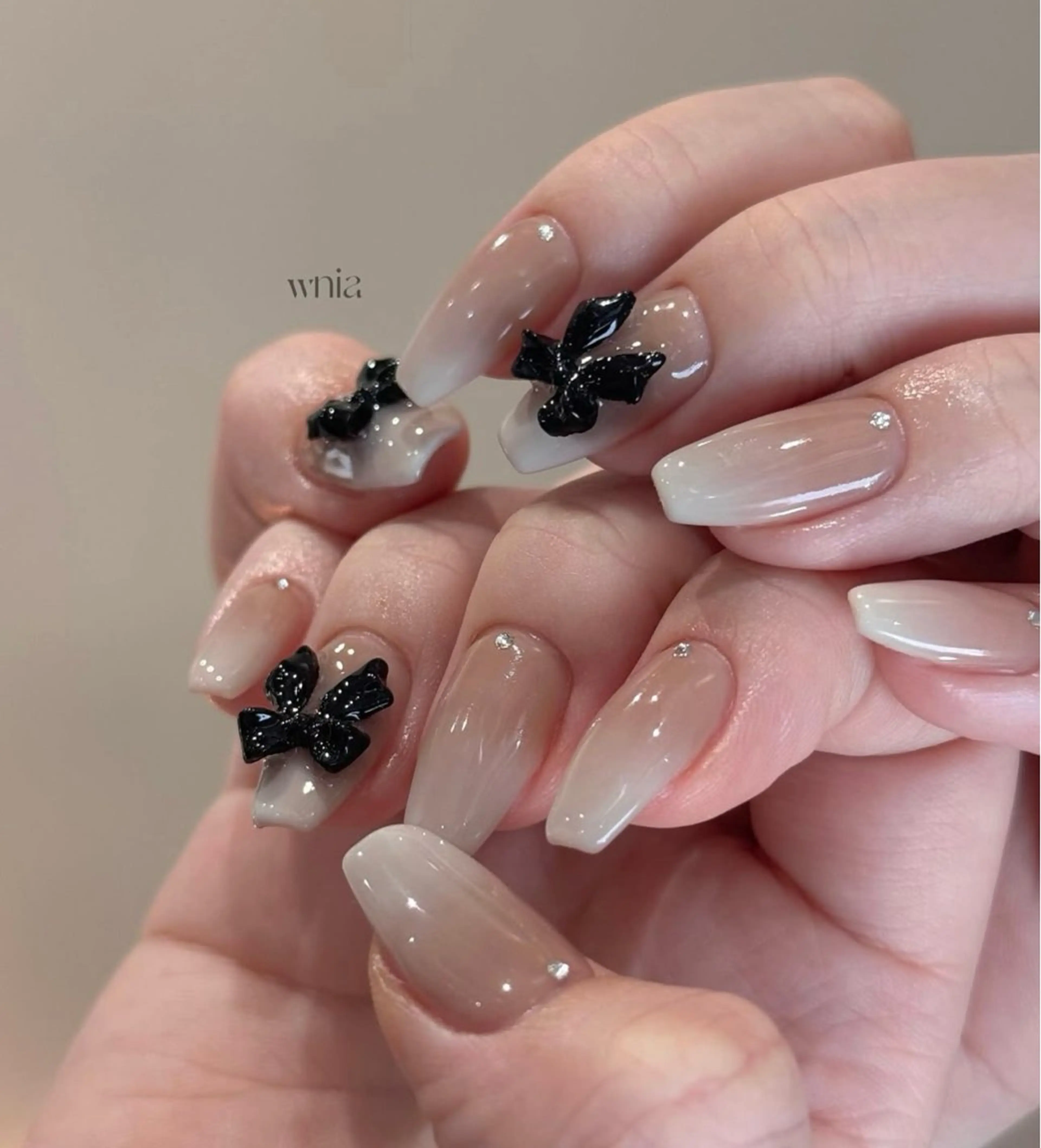 ネイル 韓国ネイル 持ち込み ニュアンスネイル ネイルチップ ハンドネイル TABI ANA.CHUOのネイルデザイン