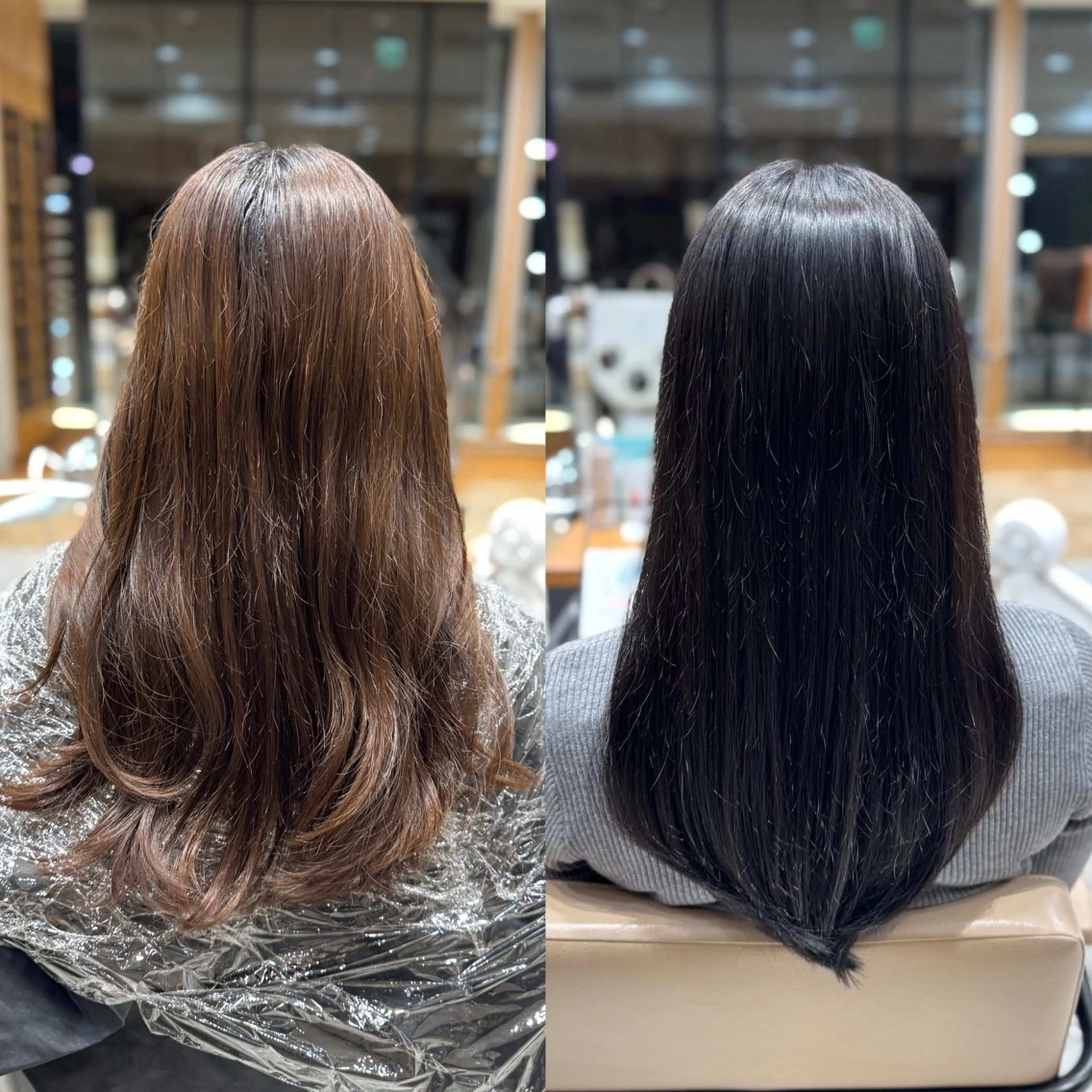 ロング カラー ベージュカラー ブラウンカラー ブラウンベージュ 透明感カラー グレージュ ヘアカラー レイヤー/顔まわり/ 透明感カラー/れいなのヘアスタイル