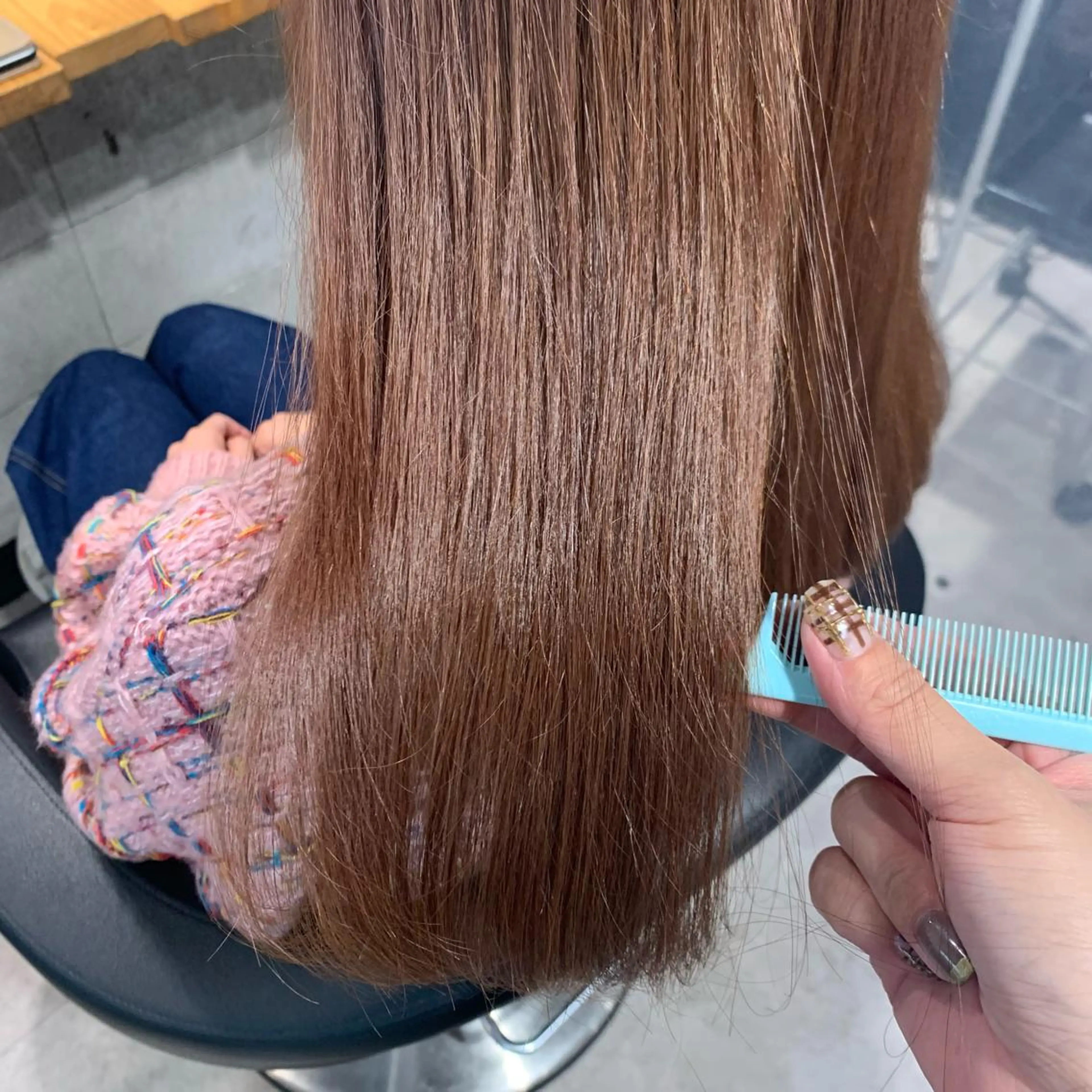 ロング カラー ヘアアレンジ ayaka 🍨のマツエク・マツパデザイン