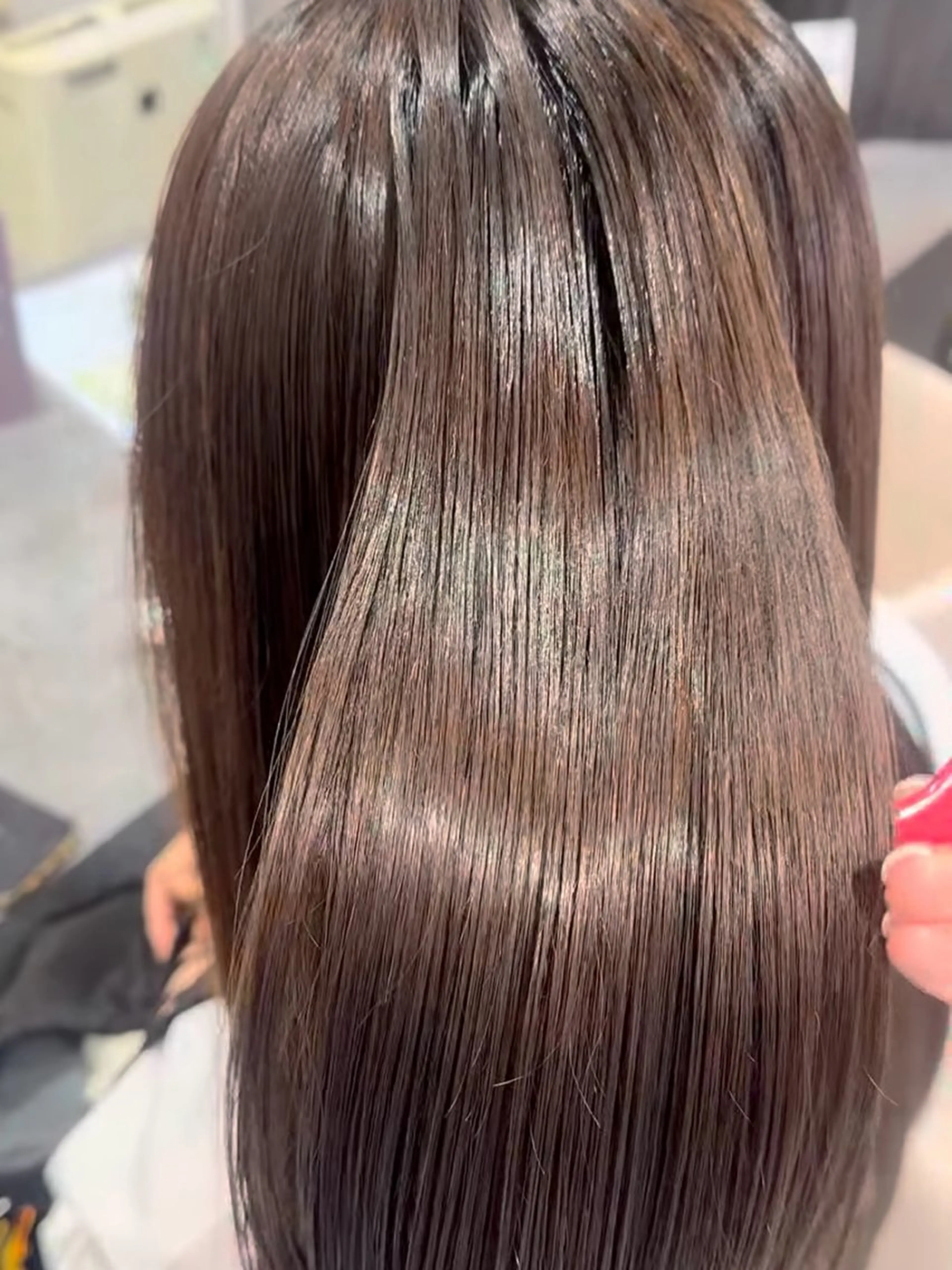 ロング パーマ 押川 未羽のヘアスタイル