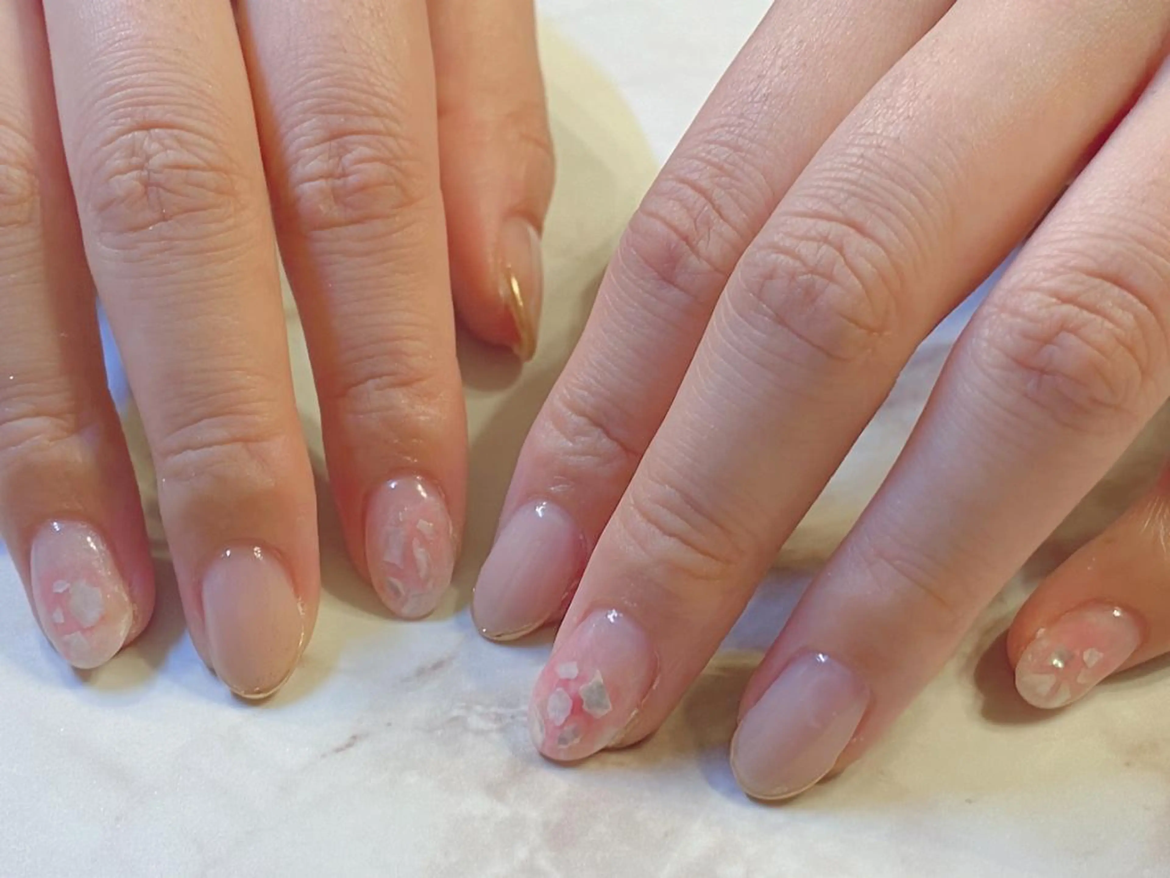 ネイル アートネイル ジェルネイル ニュアンスネイル パラジェル Nailist Honamiのネイルデザイン