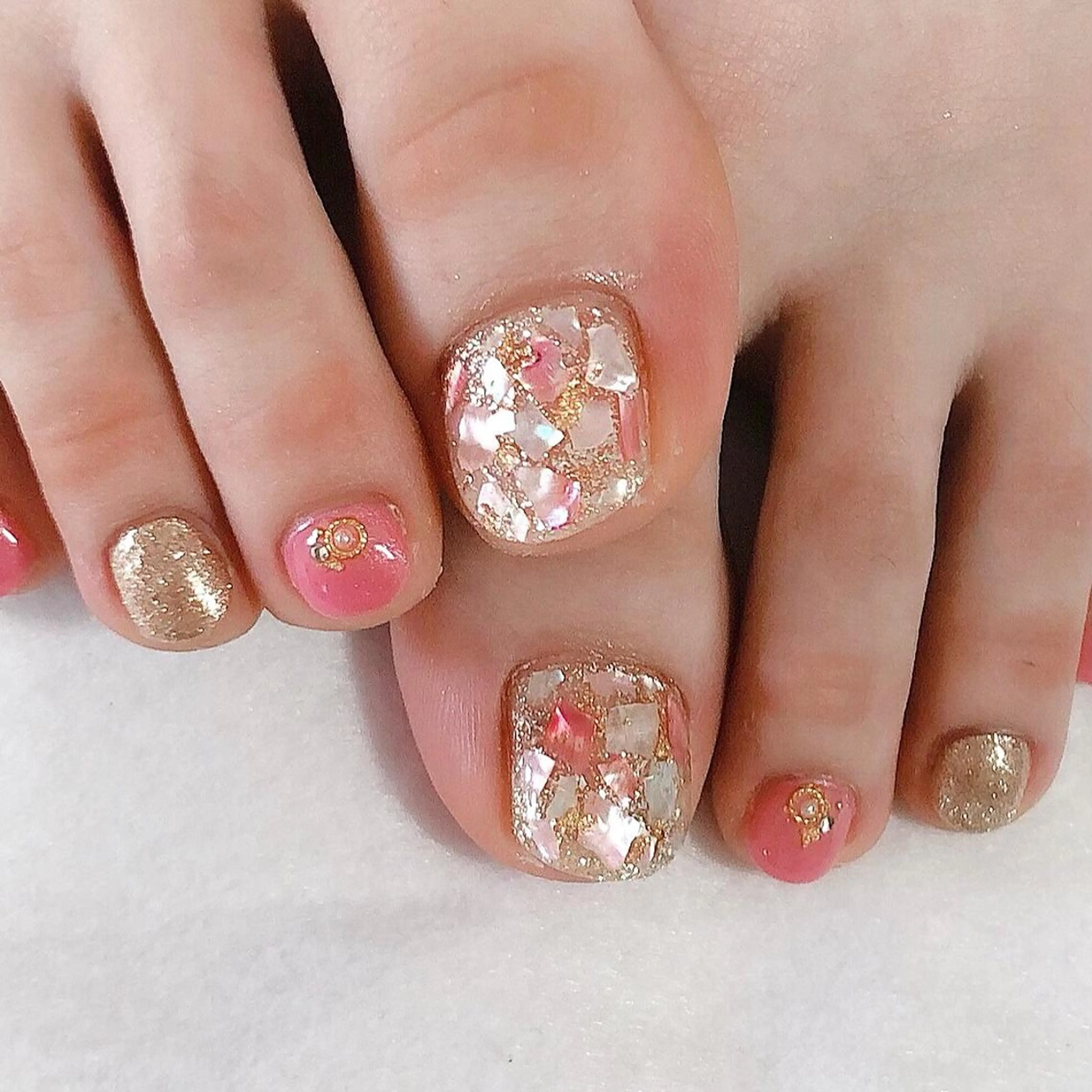 ネイル フットネイル ジェルネイル シンプルネイル 東 千夏のネイルデザイン