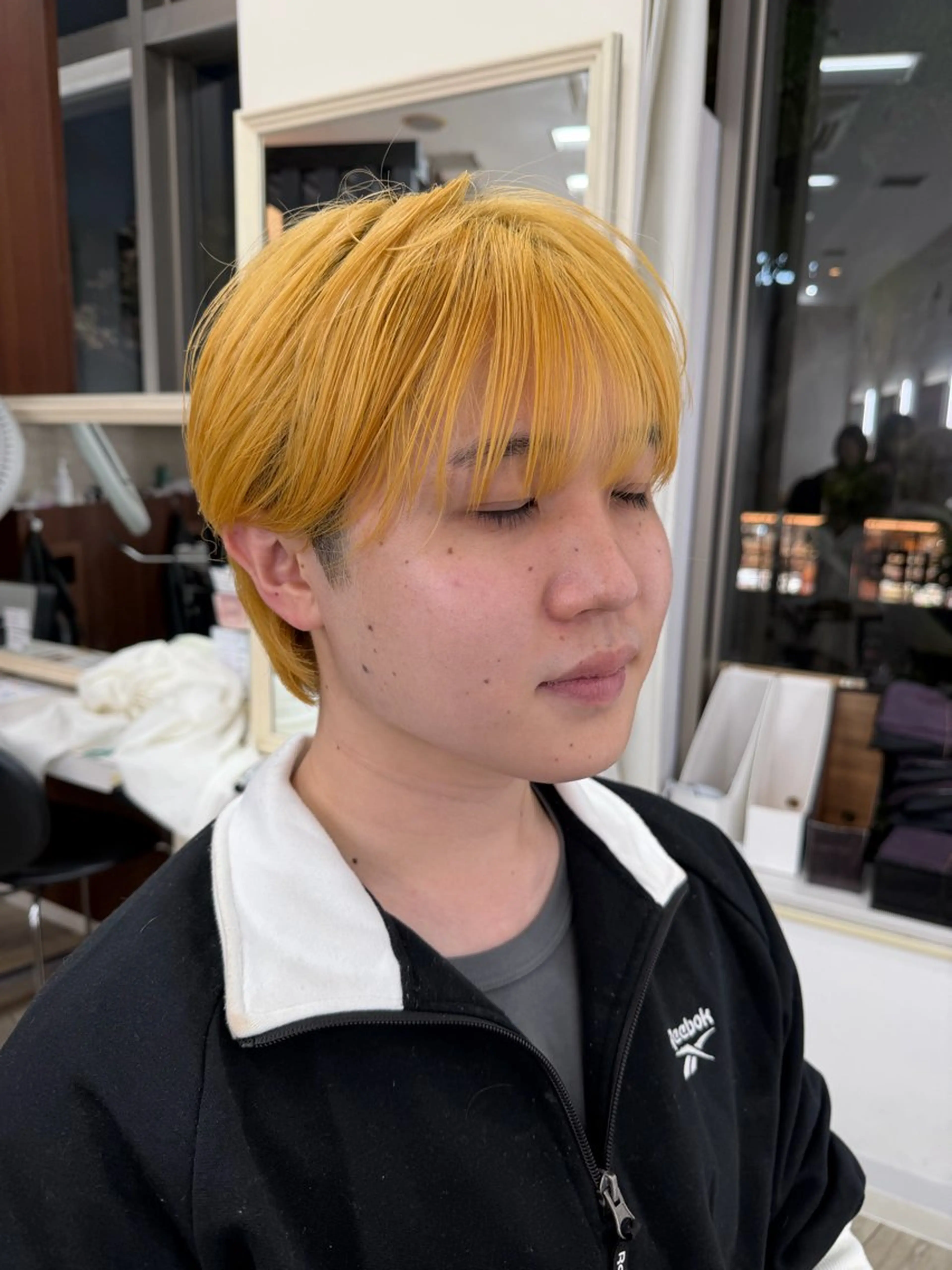 メンズ センターパート マッシュ メンズパーマ 波巻きパーマ メンズウルフカット カット 田村  猛のヘアスタイル