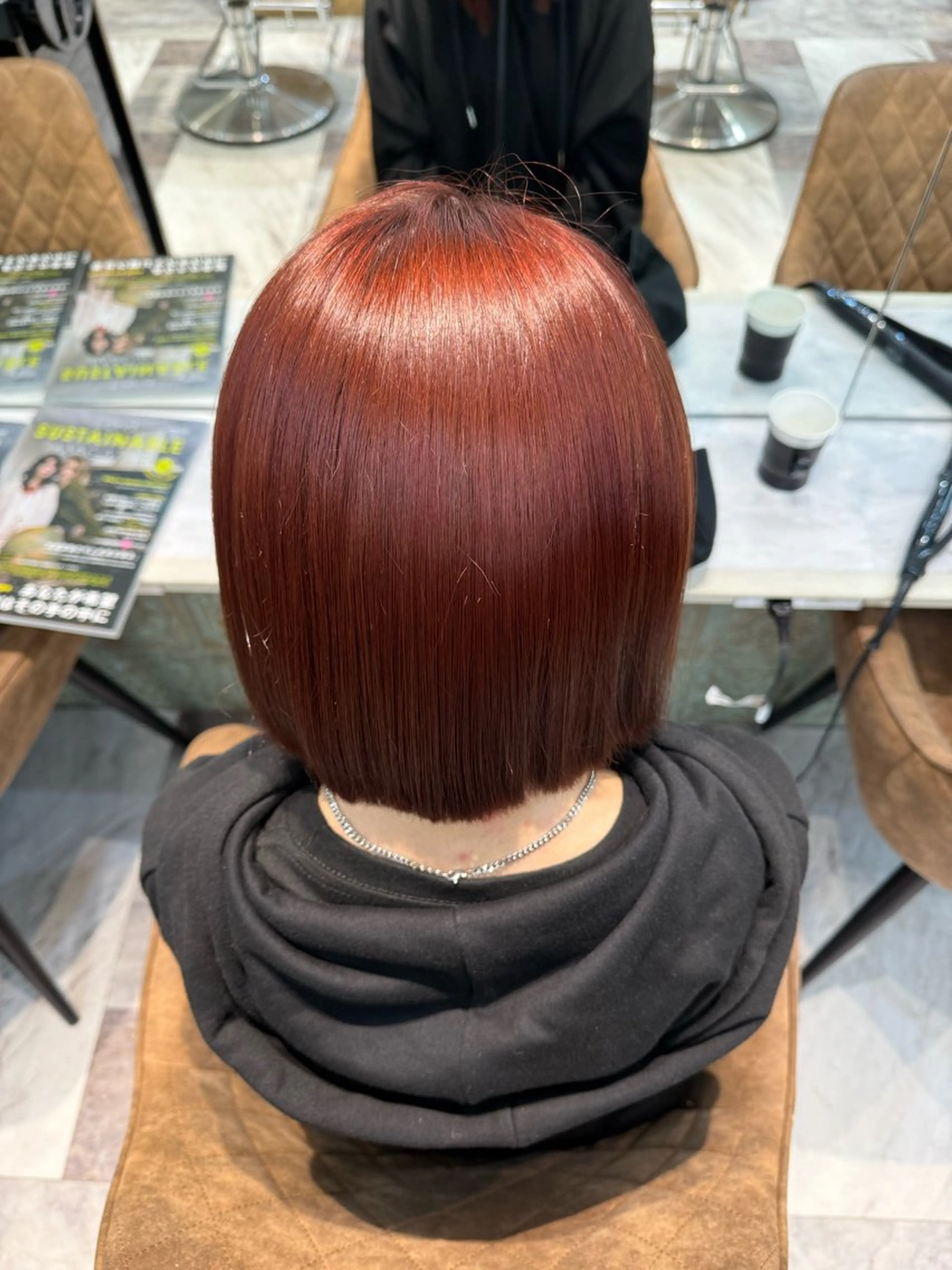 カラー ブリーチ ケアブリーチ ダブルカラー ハイライトカラー イルミナカラー 夏目唯衣/透明感 /艶カラーのヘアスタイル