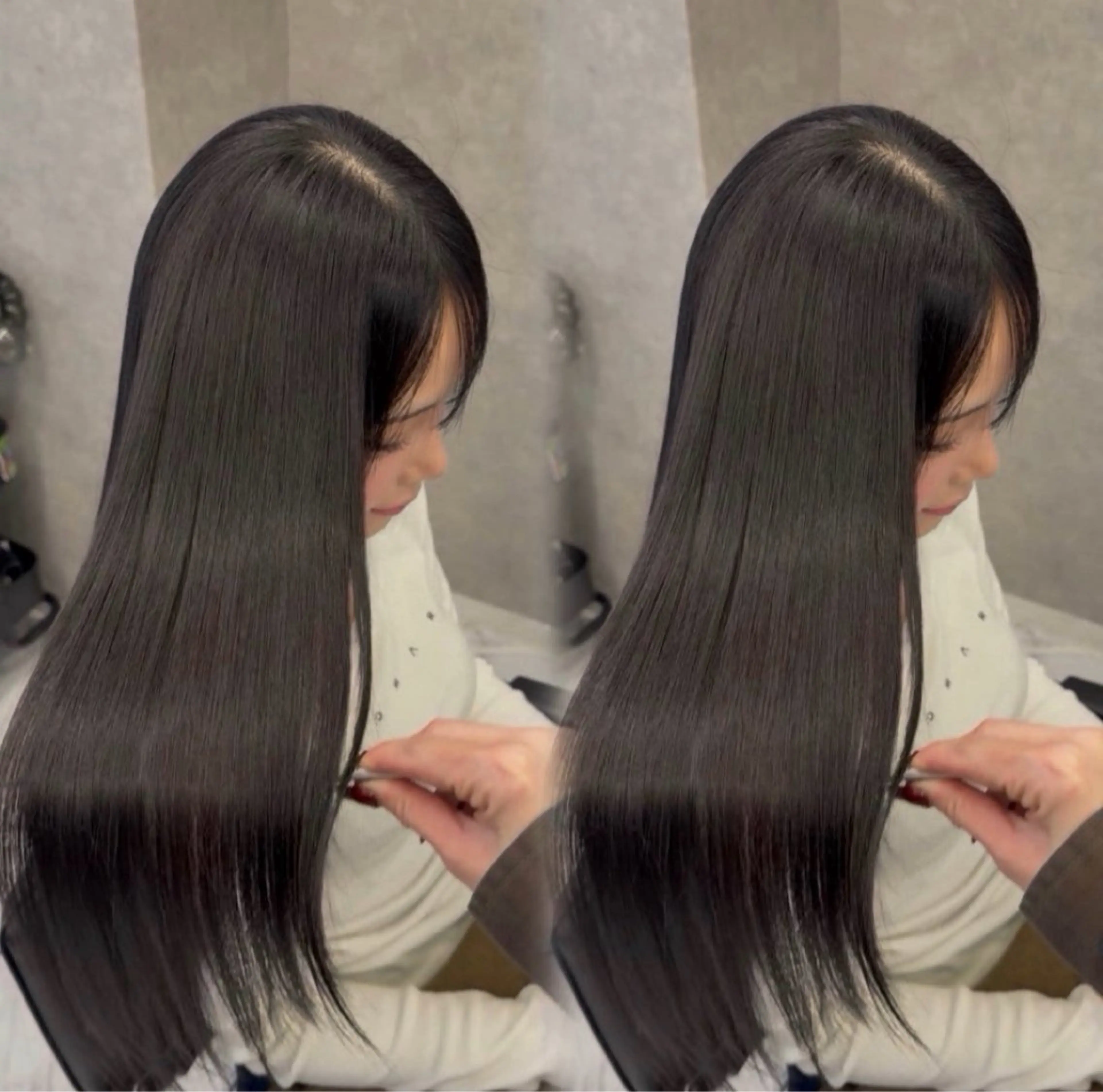 ロング ヘアカラー トリートメント 福岡美髪矯正/ KAEDEのヘアスタイル