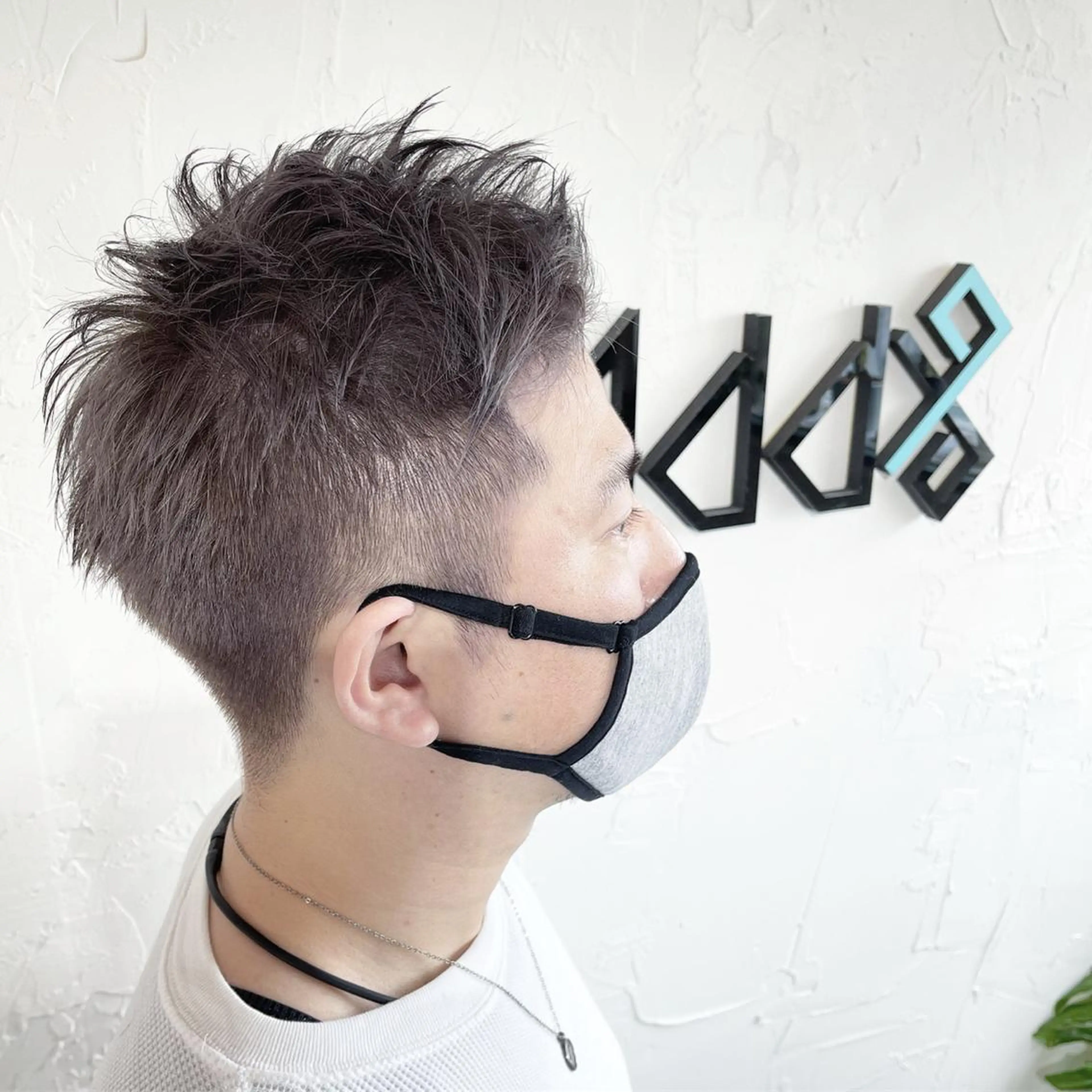 ショート カラー パーマ ヘアアレンジ メンズ アッシュ トリートメント 酸熱トリートメント ヘアカラー トリートメント Add9 柳田健登のヘアスタイル