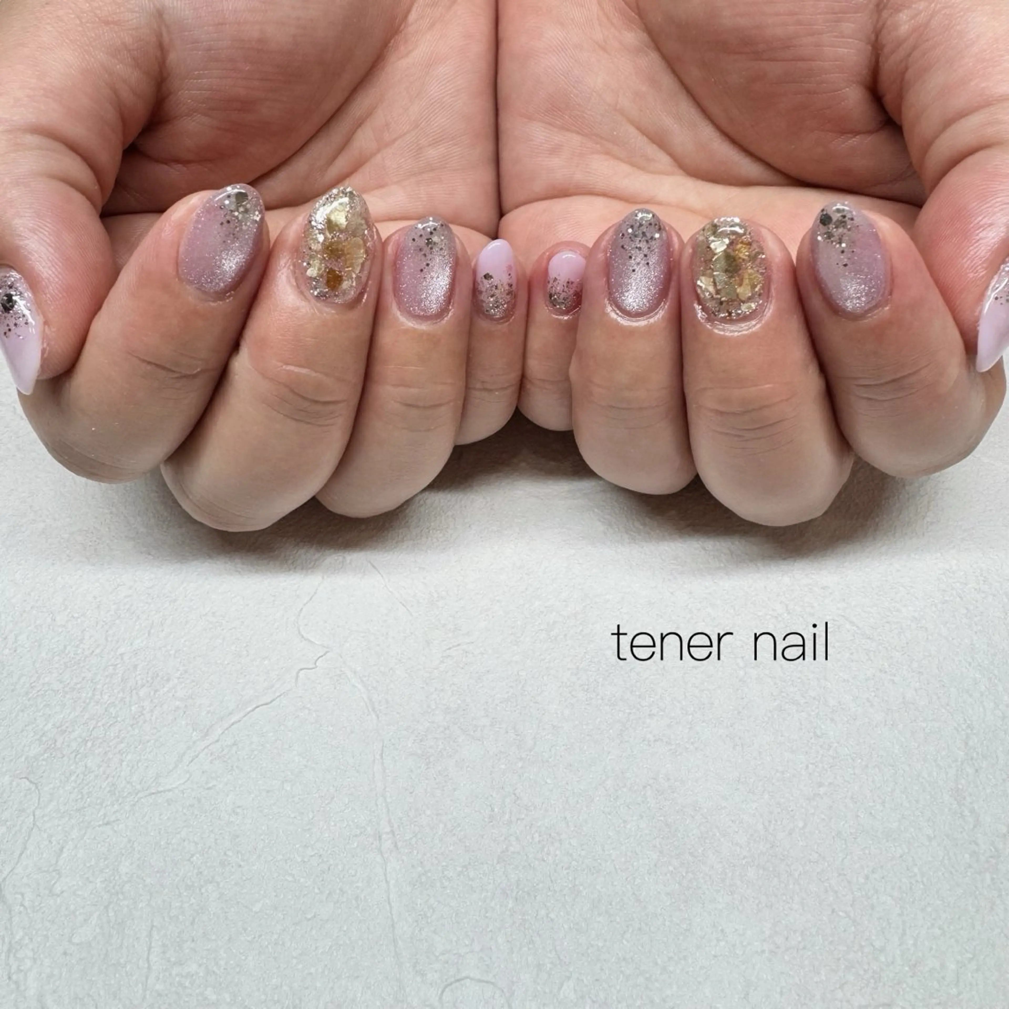 ネイル キラキラネイル マグネットネイル ハンドネイル テネルネイル tener nailのネイルデザイン