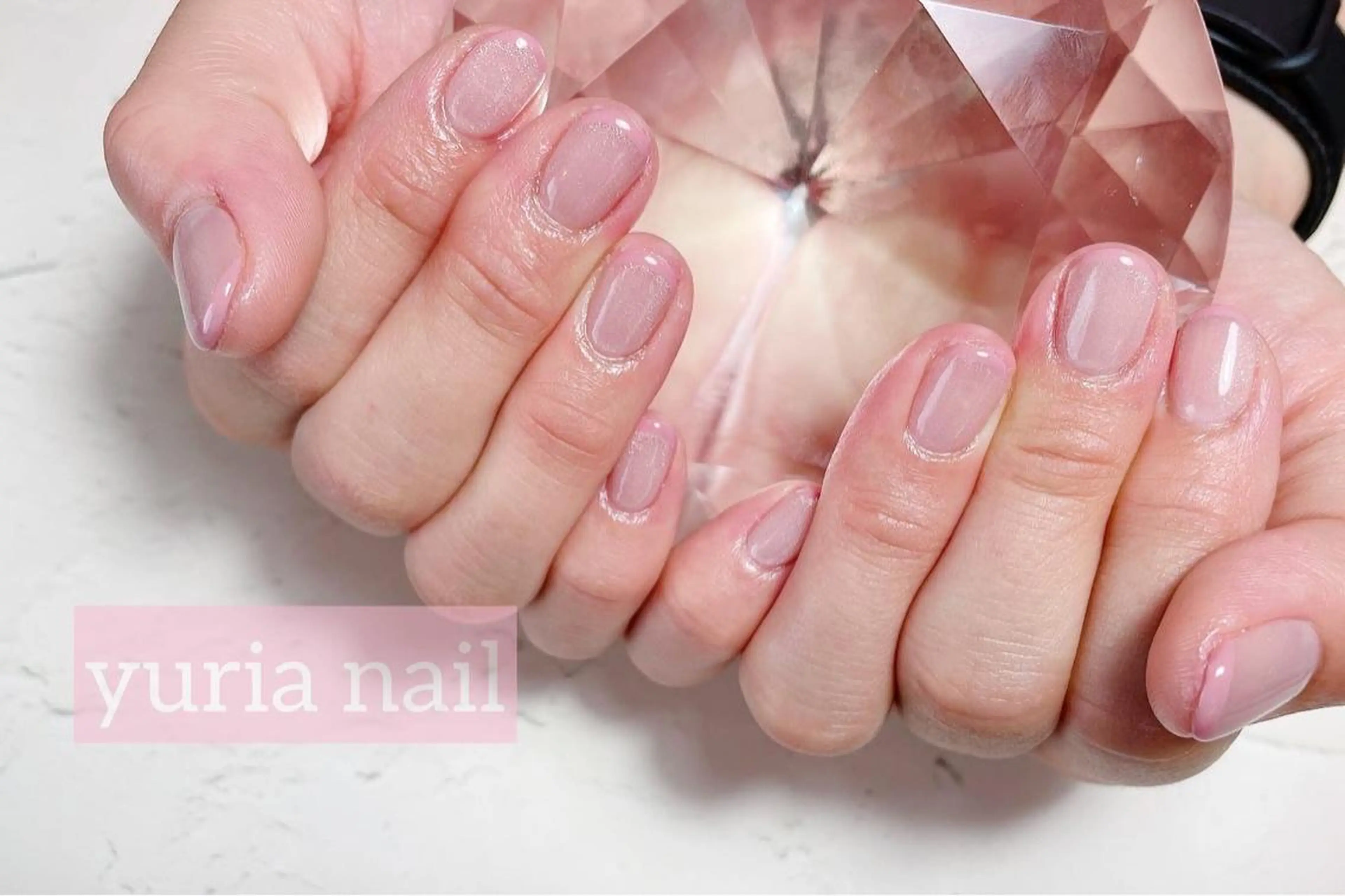 ネイル フレンチネイル ジェルネイル マグネットネイル ピンク 小林 ゆりあのネイルデザイン