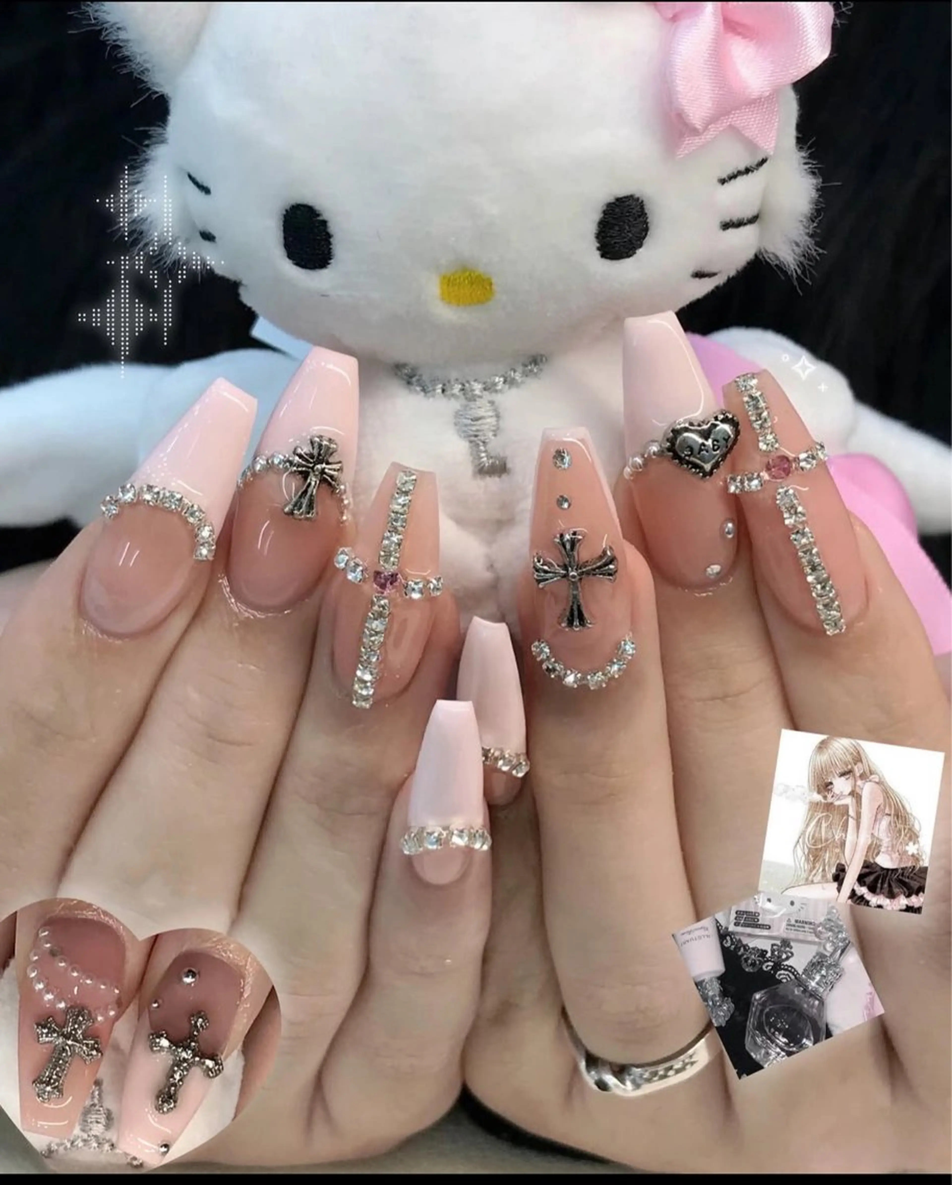 ネイル チークネイル フレンチネイル グラデーション マグネットネイル ミラーネイル Sanie Salonのネイルデザイン