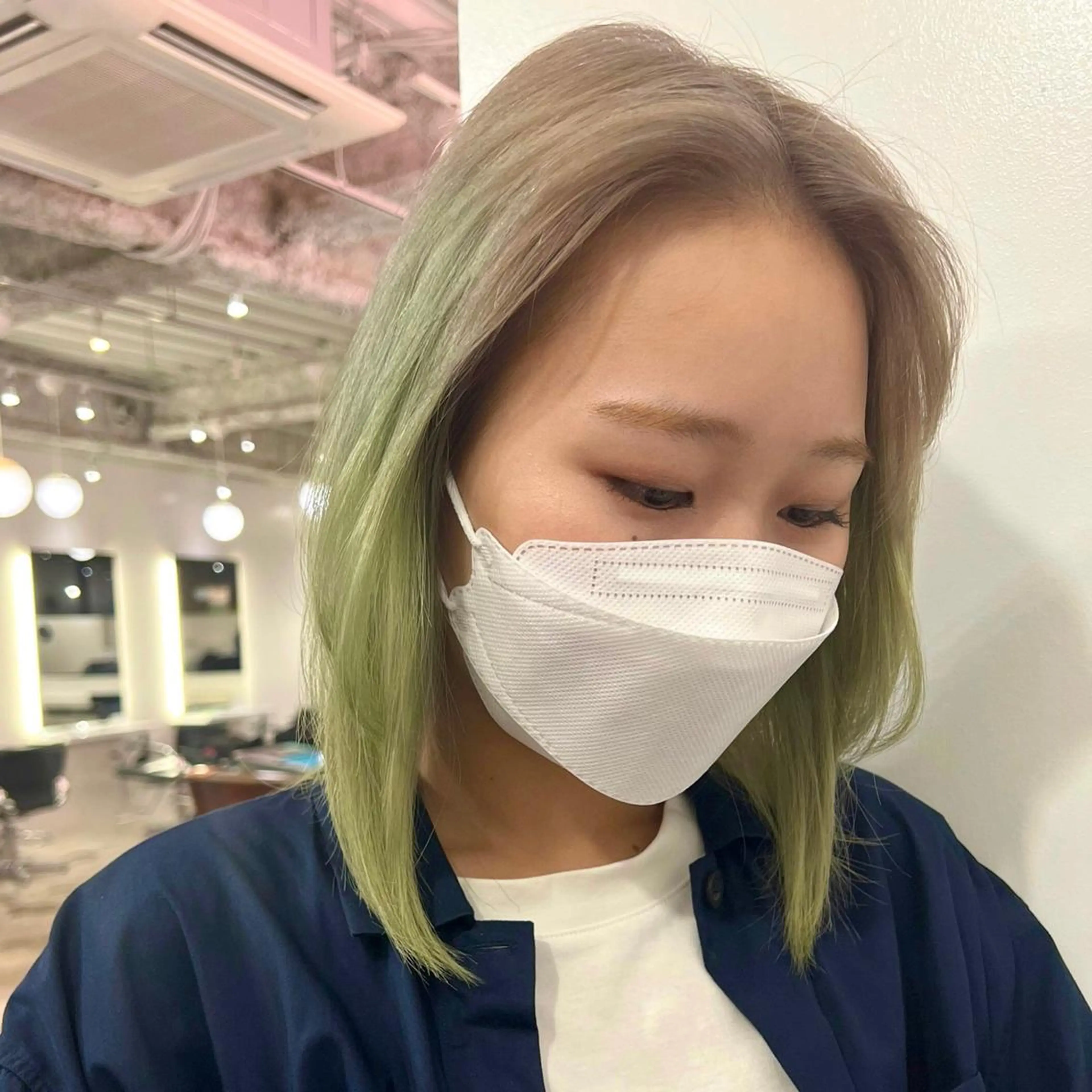 ミディアム カラー カット ヘアカラー トリートメント トレンドボブ /ミリヤのヘアスタイル