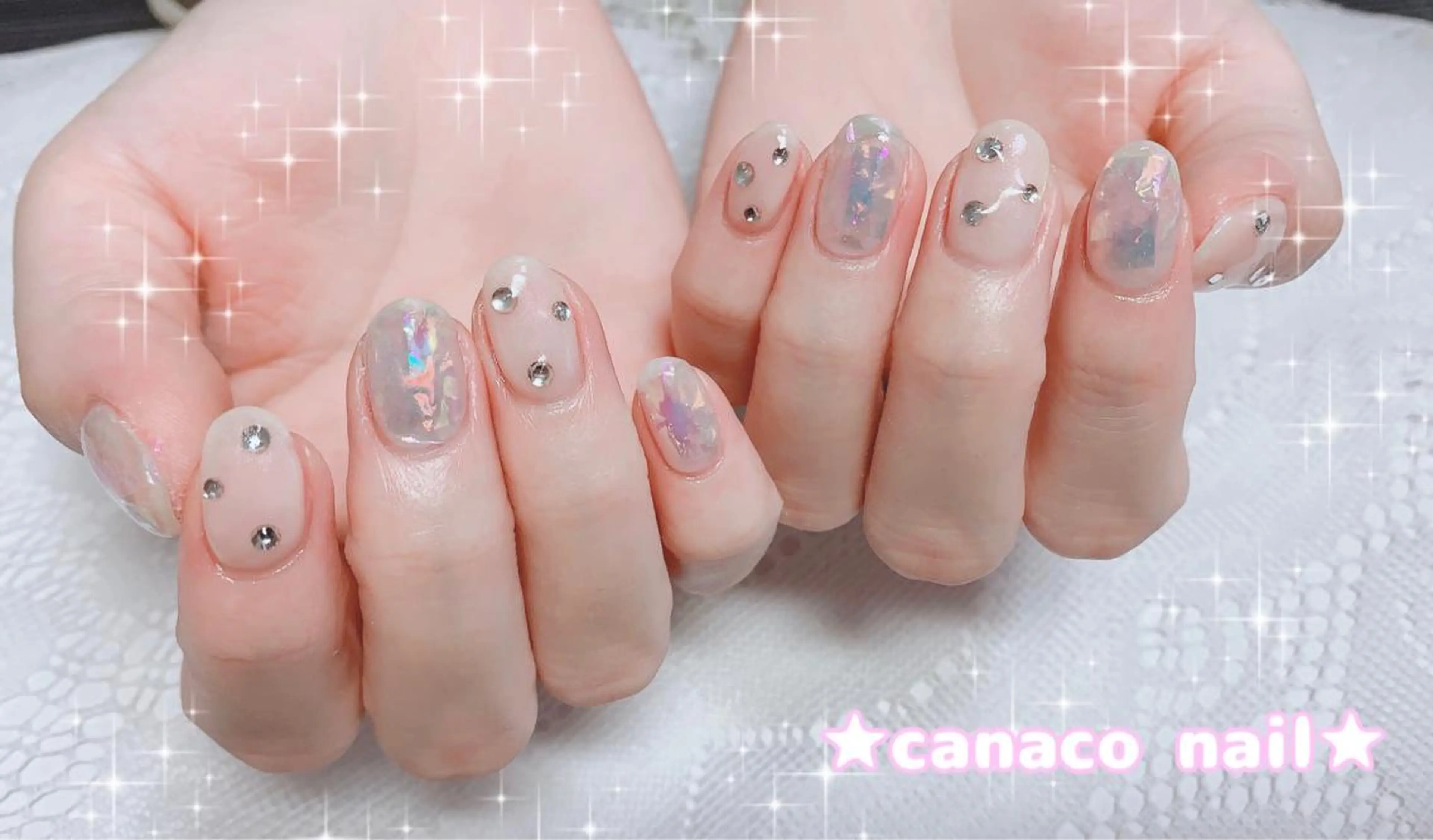 ネイル アートネイル クリアネイル ジェルネイル オフィスネイル パラジェル ハンドネイル ハンドケア ベテランネイル cnc  nailのネイルデザイン