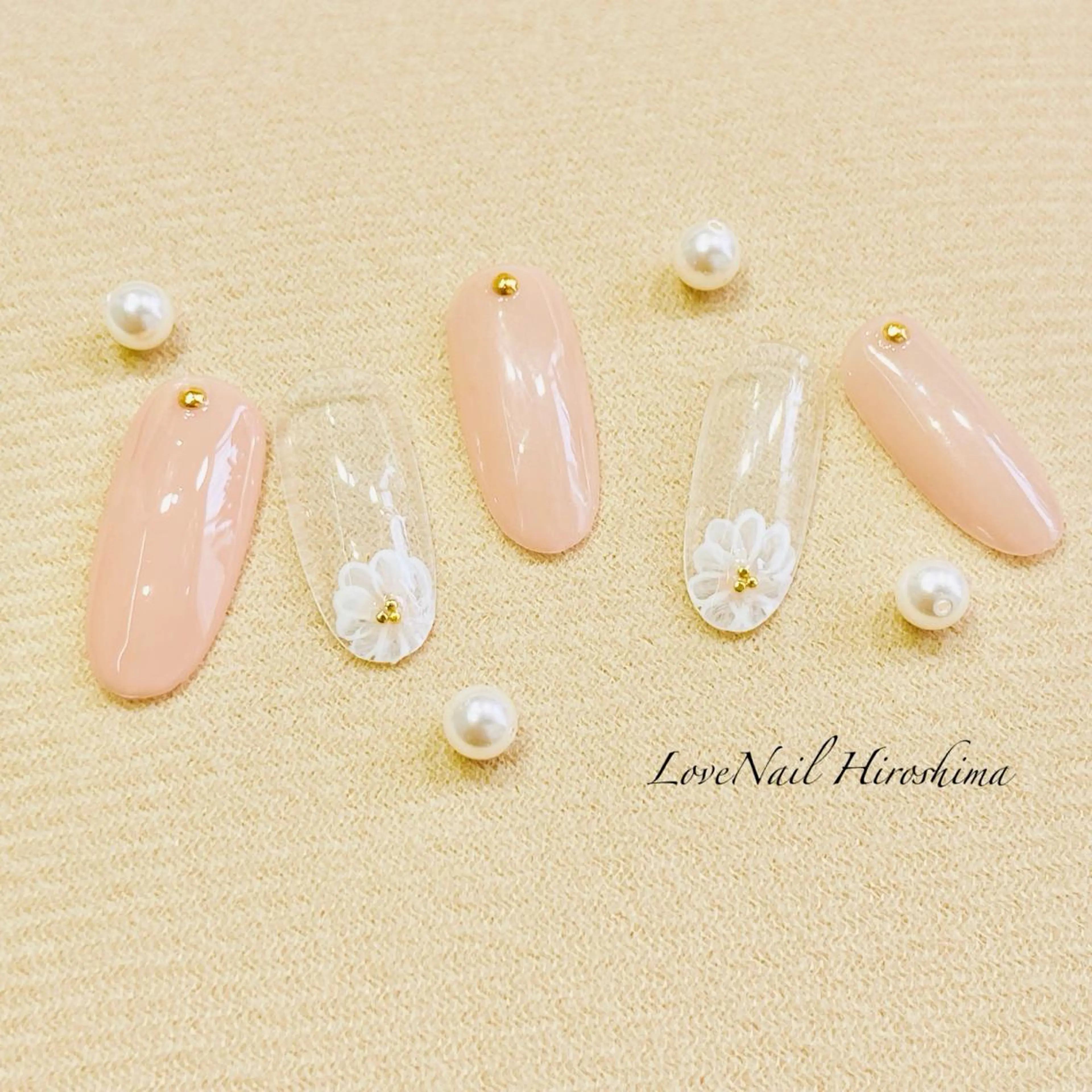 ネイル フラワーネイル LoveNail HIROSHIMAのネイルデザイン