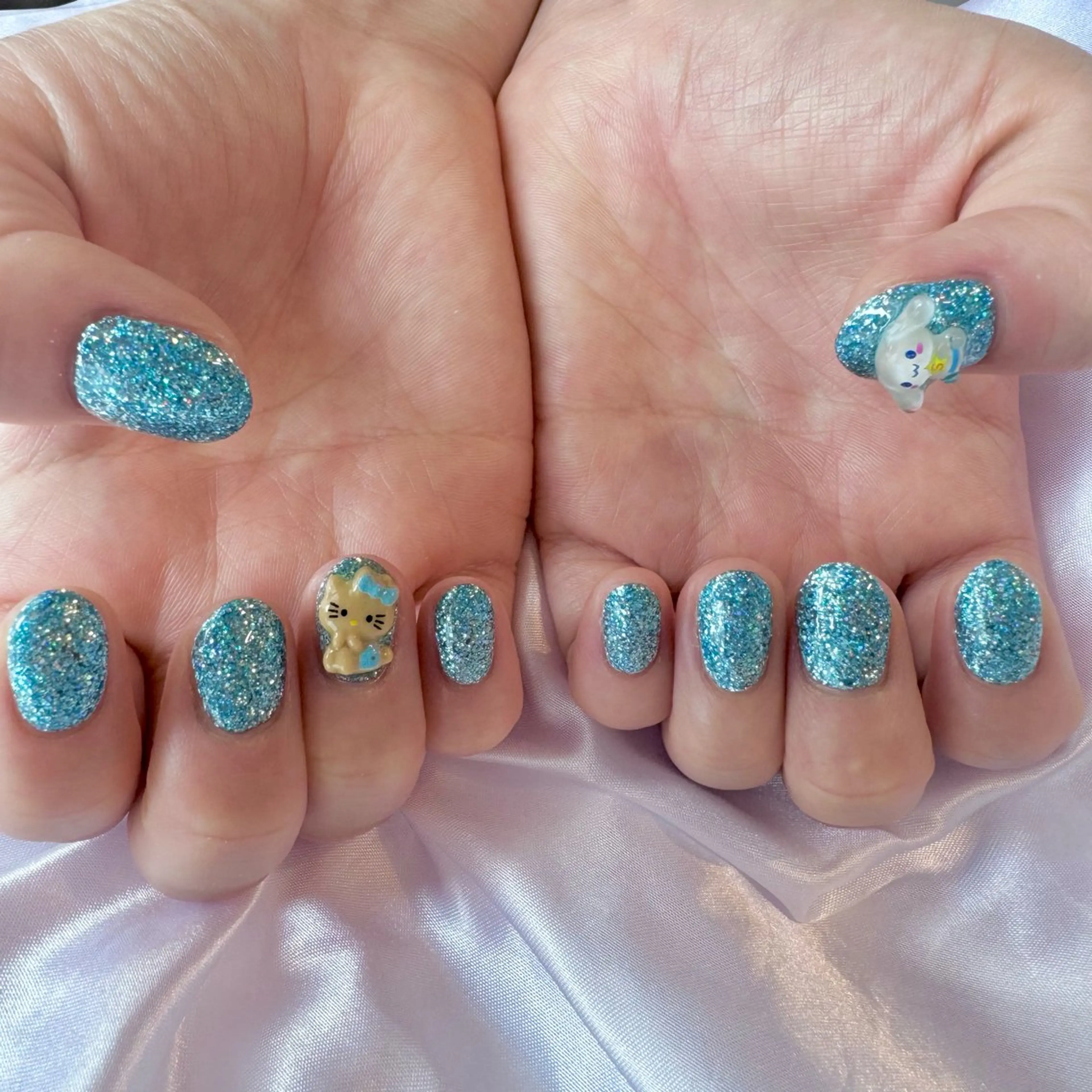 ネイル ラメ(グリッター) ハンドネイル nail salon e'mu💐のネイルデザイン