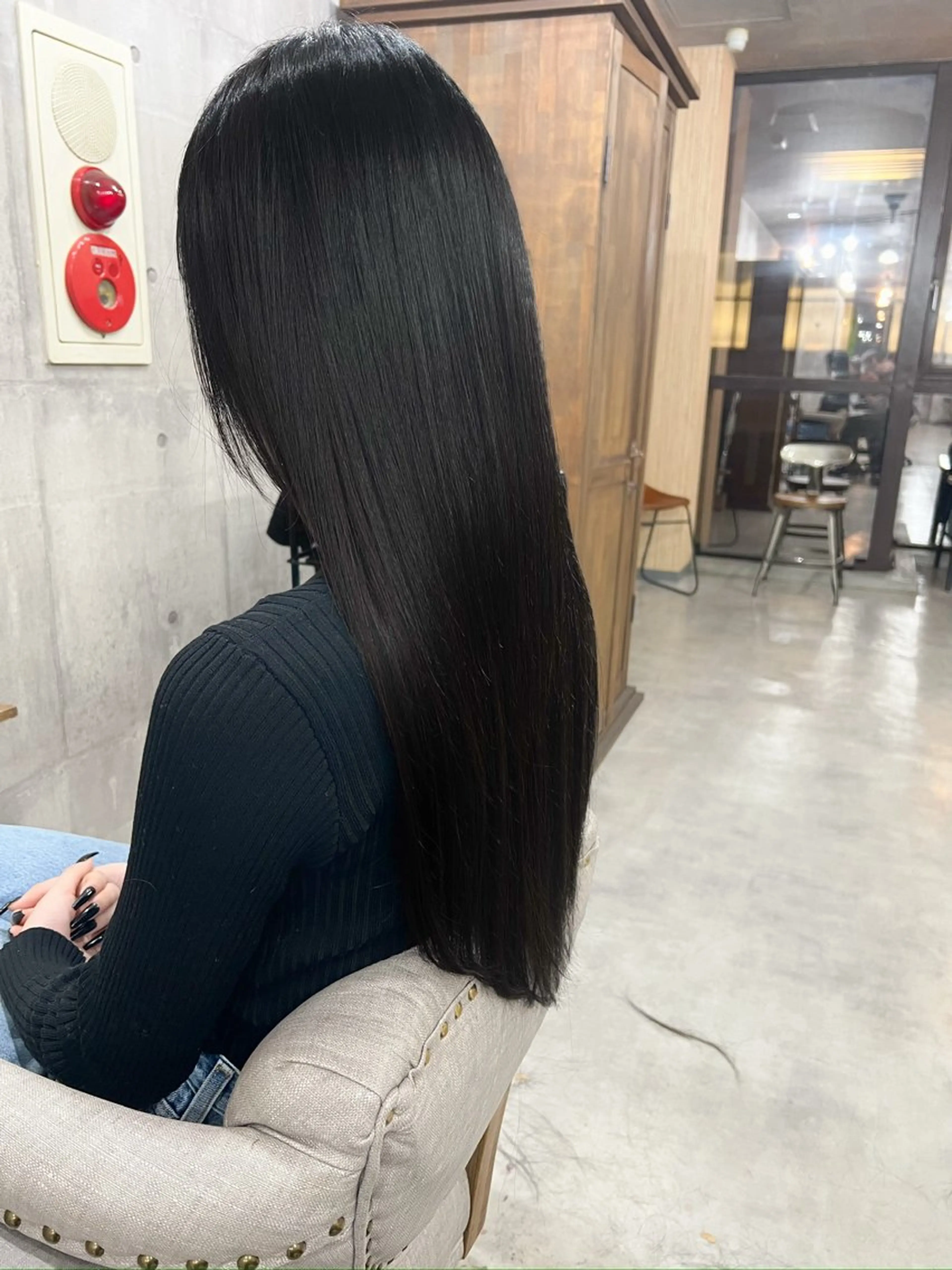 セミロング カラー ヘアカラー トリートメント レイヤー/髪質改善 /山永圭介のヘアスタイル