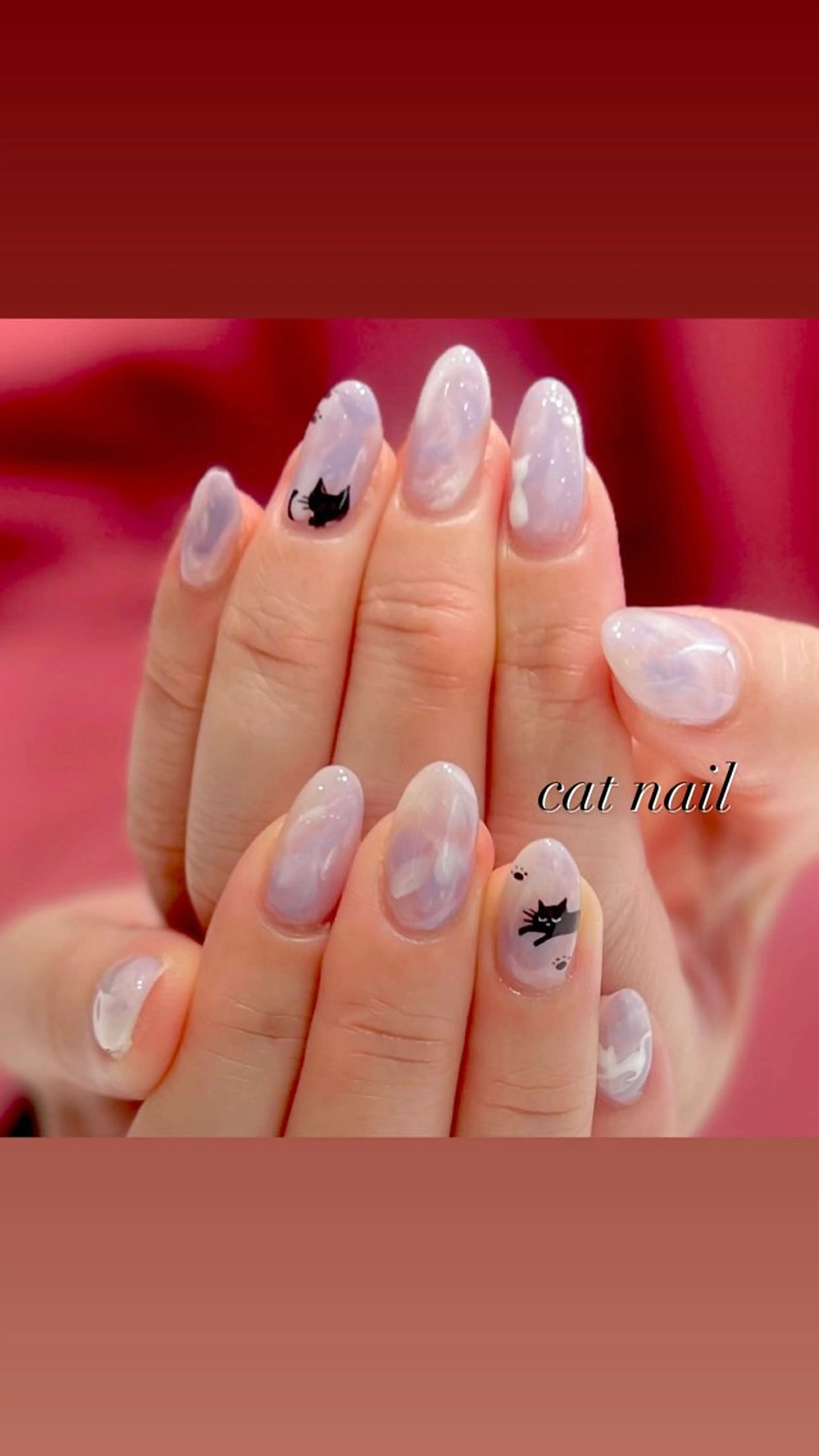 ネイル アートネイル ジェルネイル ニュアンスネイル パラジェル パープル ハンドネイル VINGT NAIL Aika.K🍒のネイルデザイン