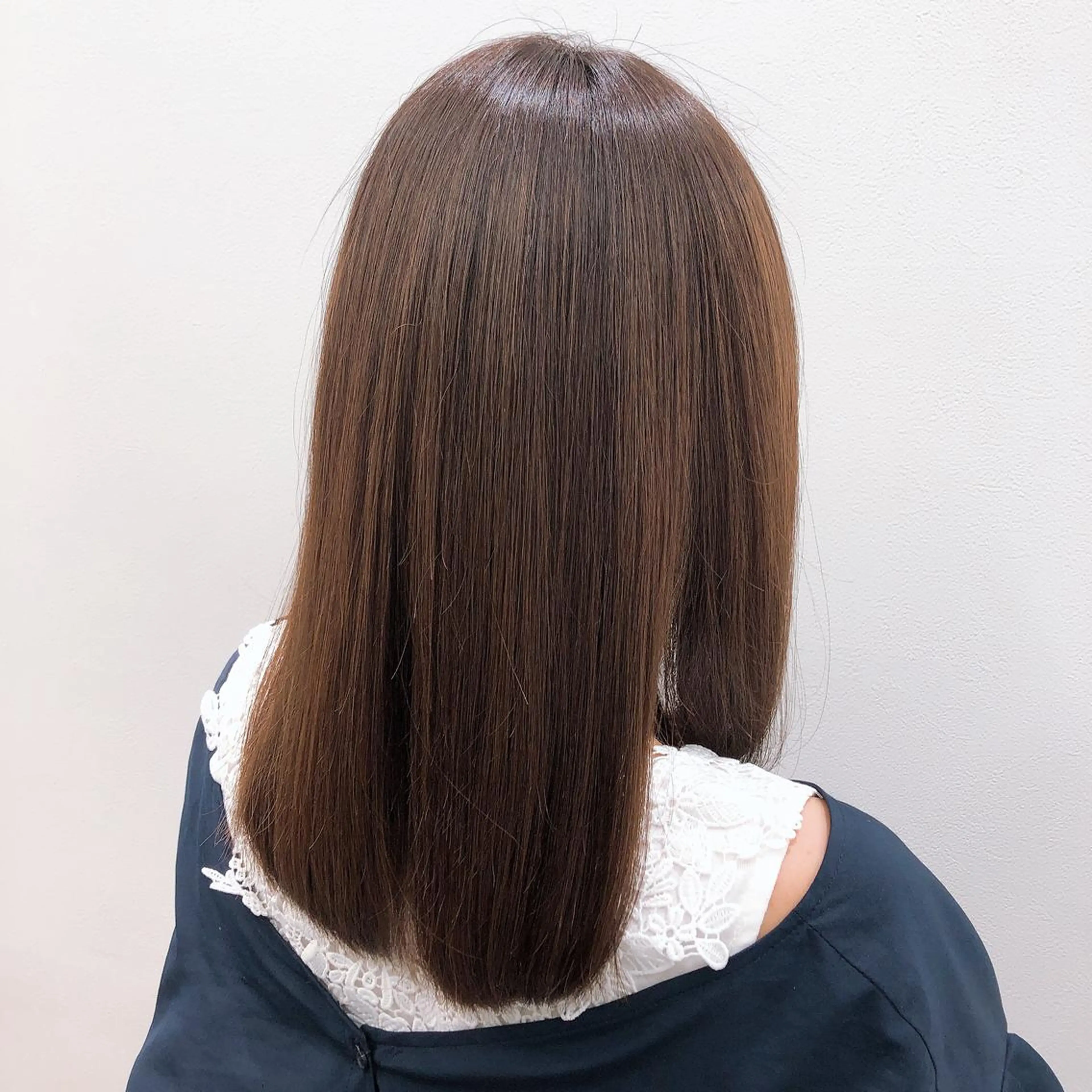 セミロング カラー 髪質改善 トリートメント Re:start所属・【髪質改善】大川 倖平のヘアスタイル