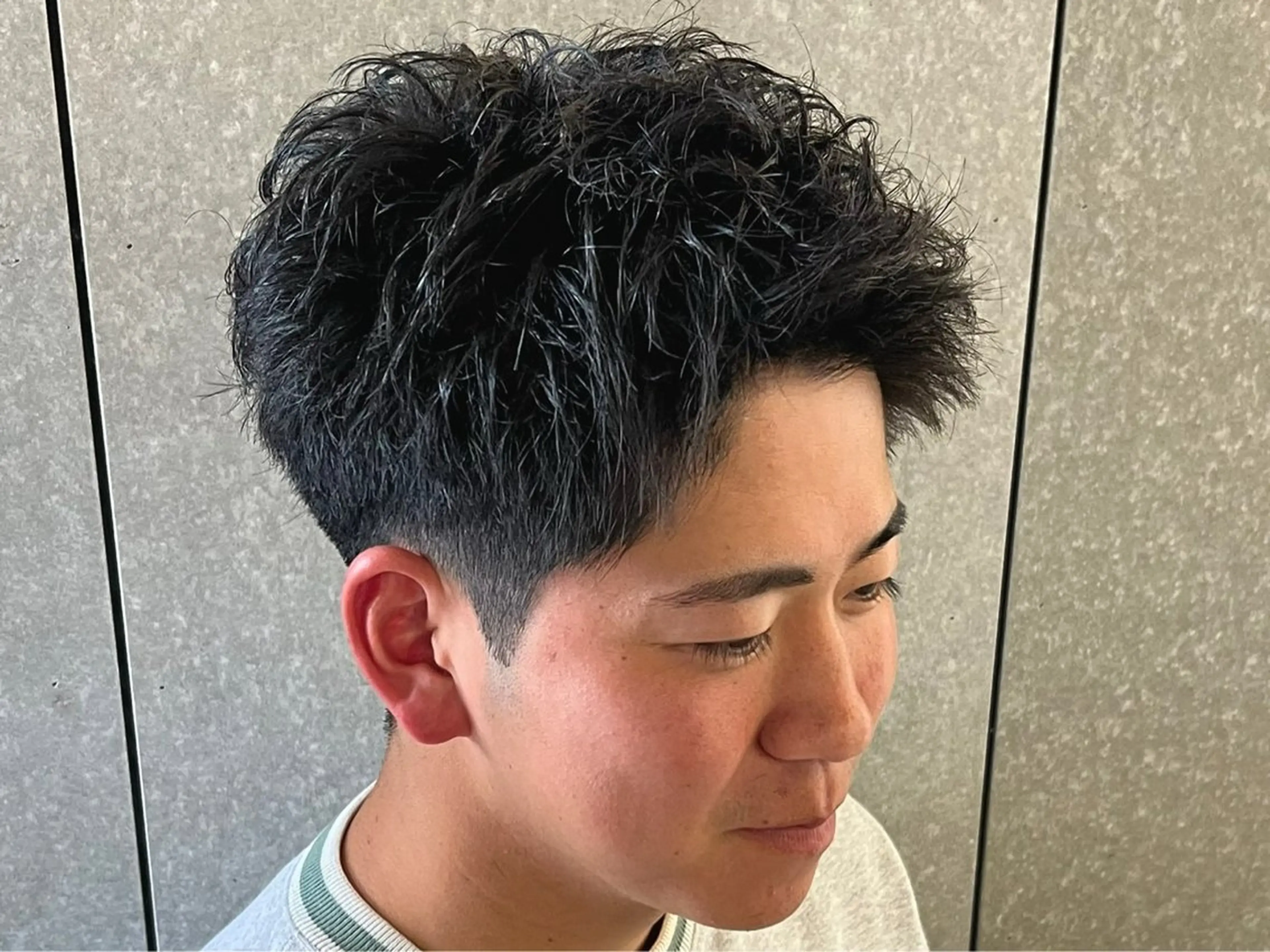 ショート メンズ スパイキーショート ショートヘア 原口 颯太のヘアスタイル
