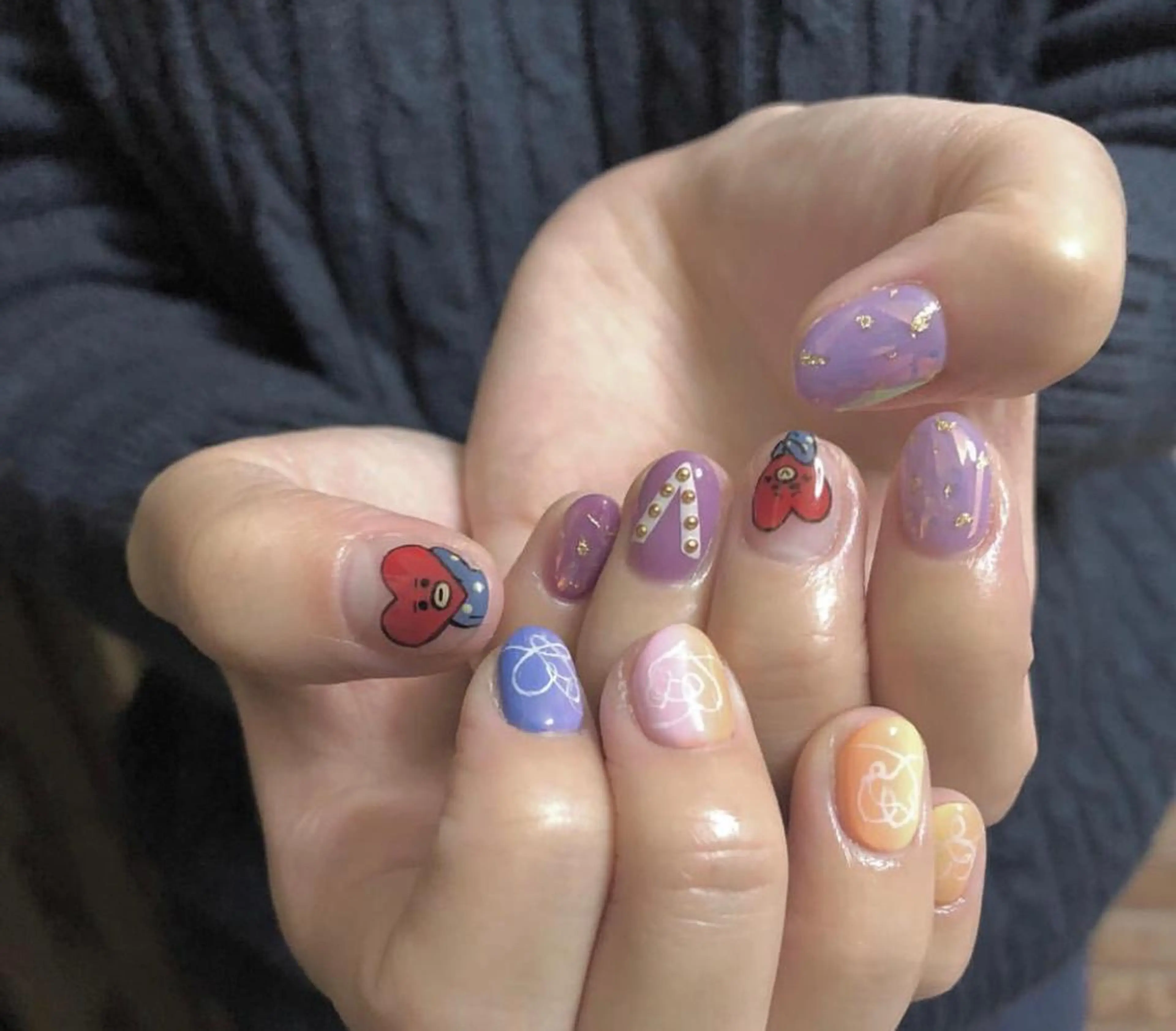 ネイル パラあり！フィルイン 美フォルムのネイルデザイン