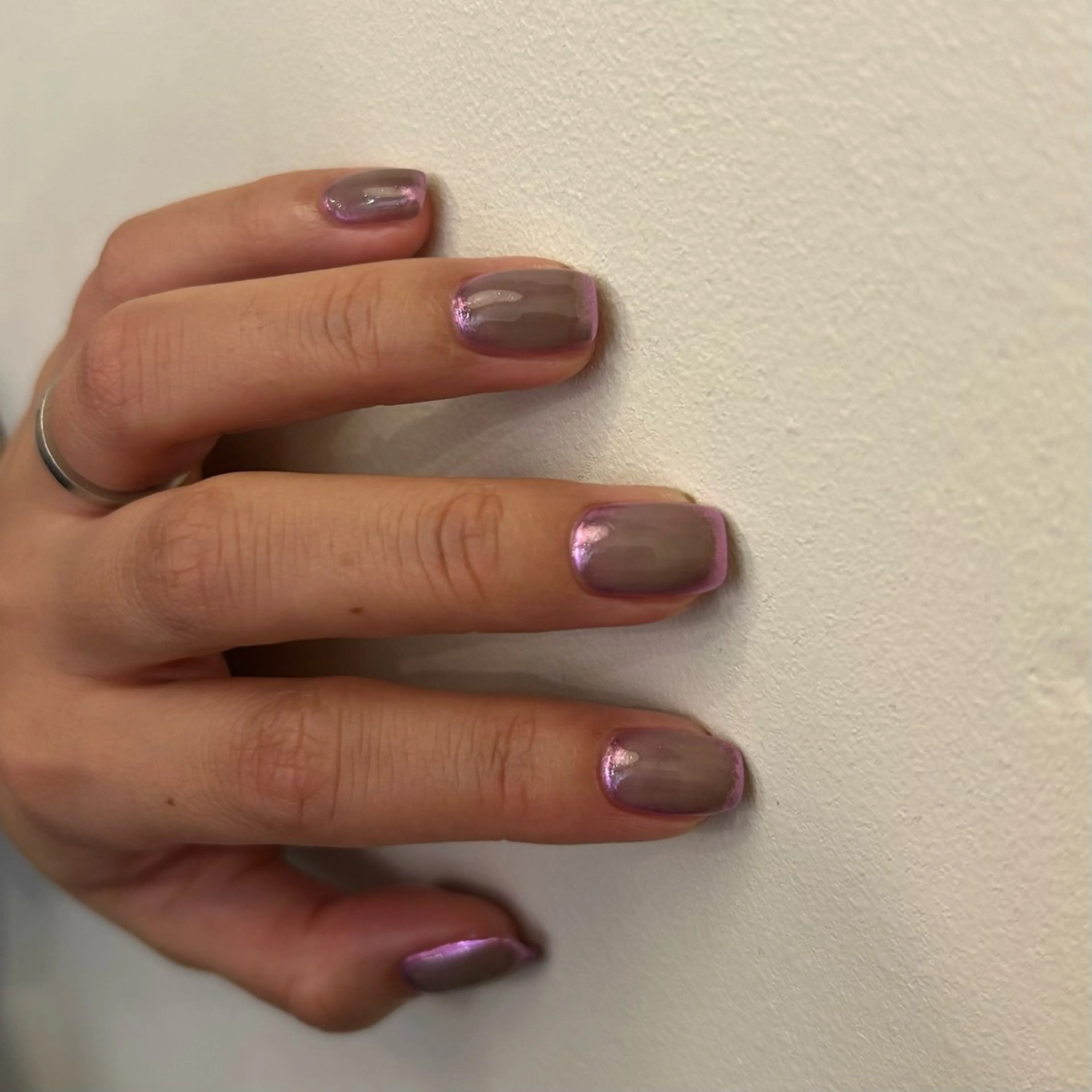 ネイル ミラーネイル ハンドネイル Yumi シンプルネイルのネイルデザイン