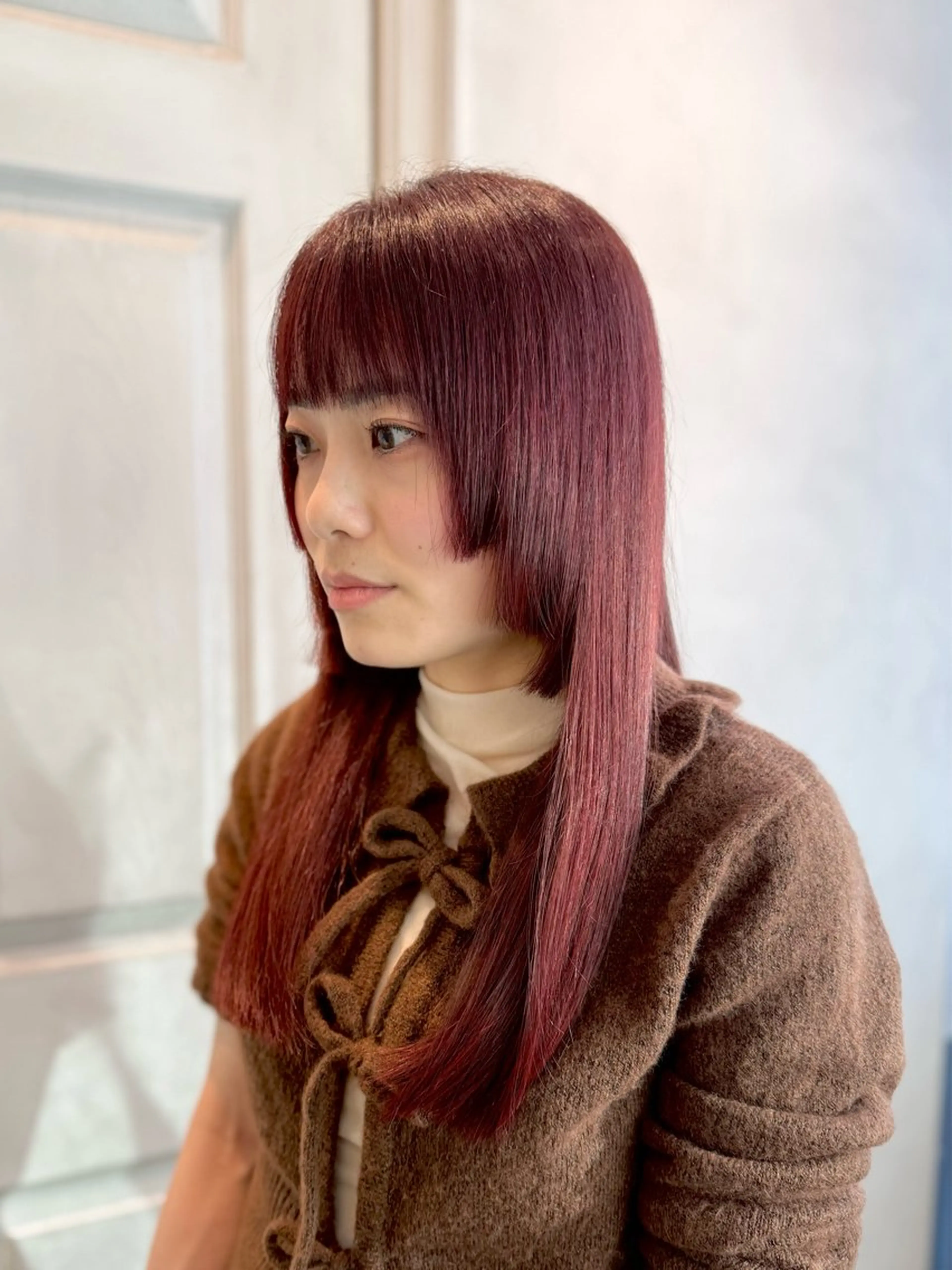 ロング 姫カット 髪質改善 レイヤーカット ヘアカラー ヘアメイク美容師 🦋サカモトレナ🦋のヘアスタイル