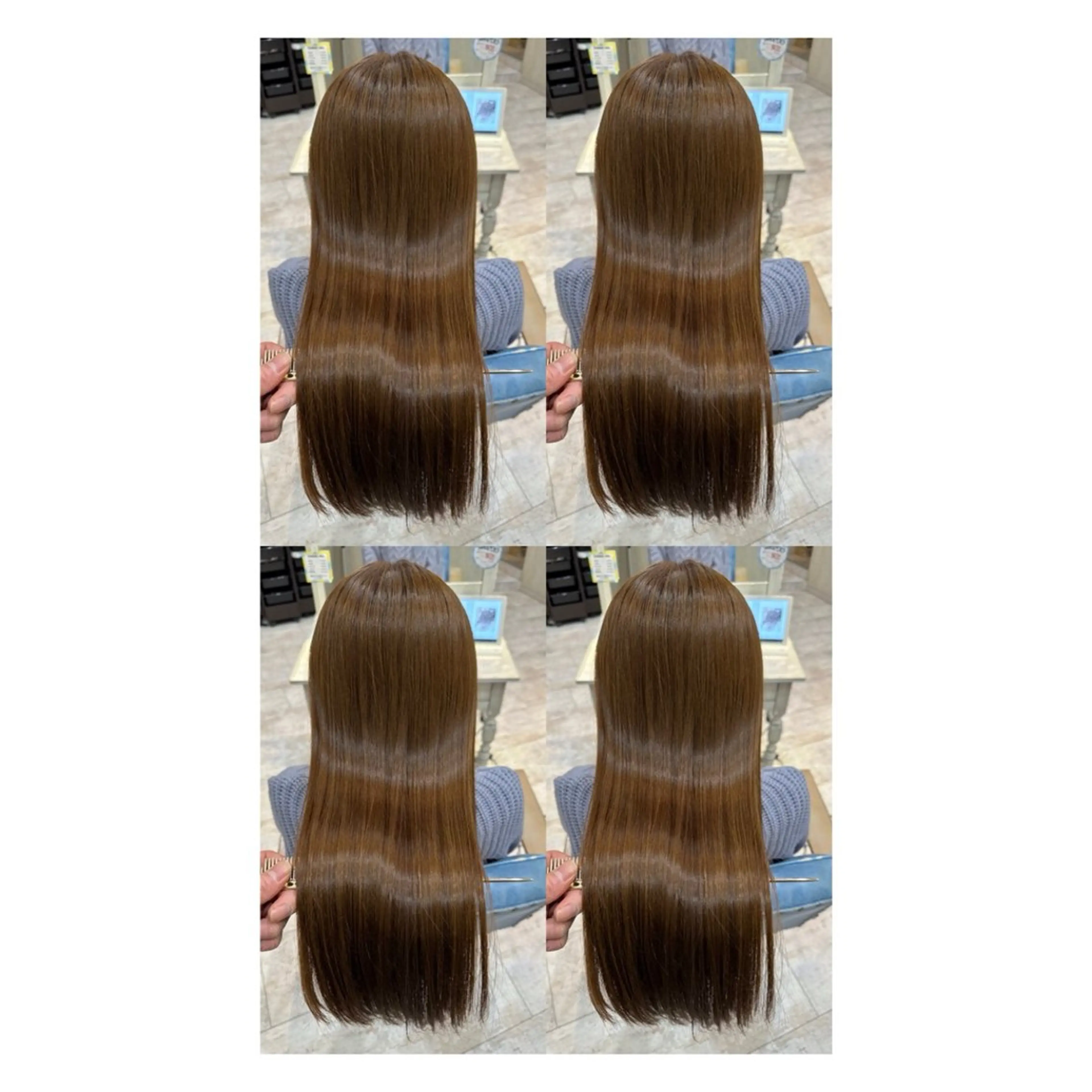 ロング カラー 透明感カラー 髪質改善 縮毛矯正 トリートメント ヘアカラー トリートメント 店長✨レイヤー✖️ 髪質改善✖️韓国ヘアのヘアスタイル