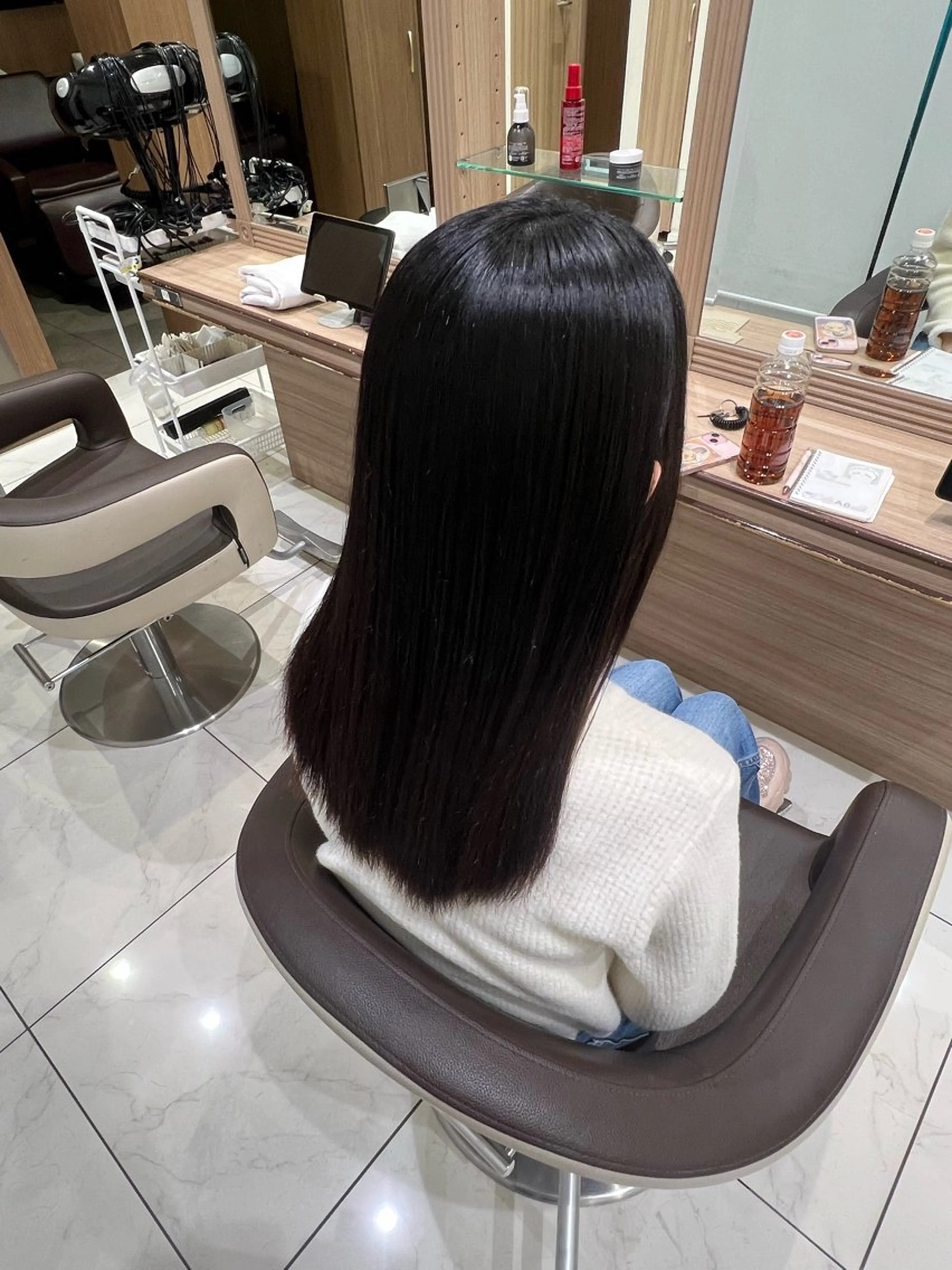 ミディアム パーマ ✨髪質改善カラー 佐藤怜央✨のヘアスタイル