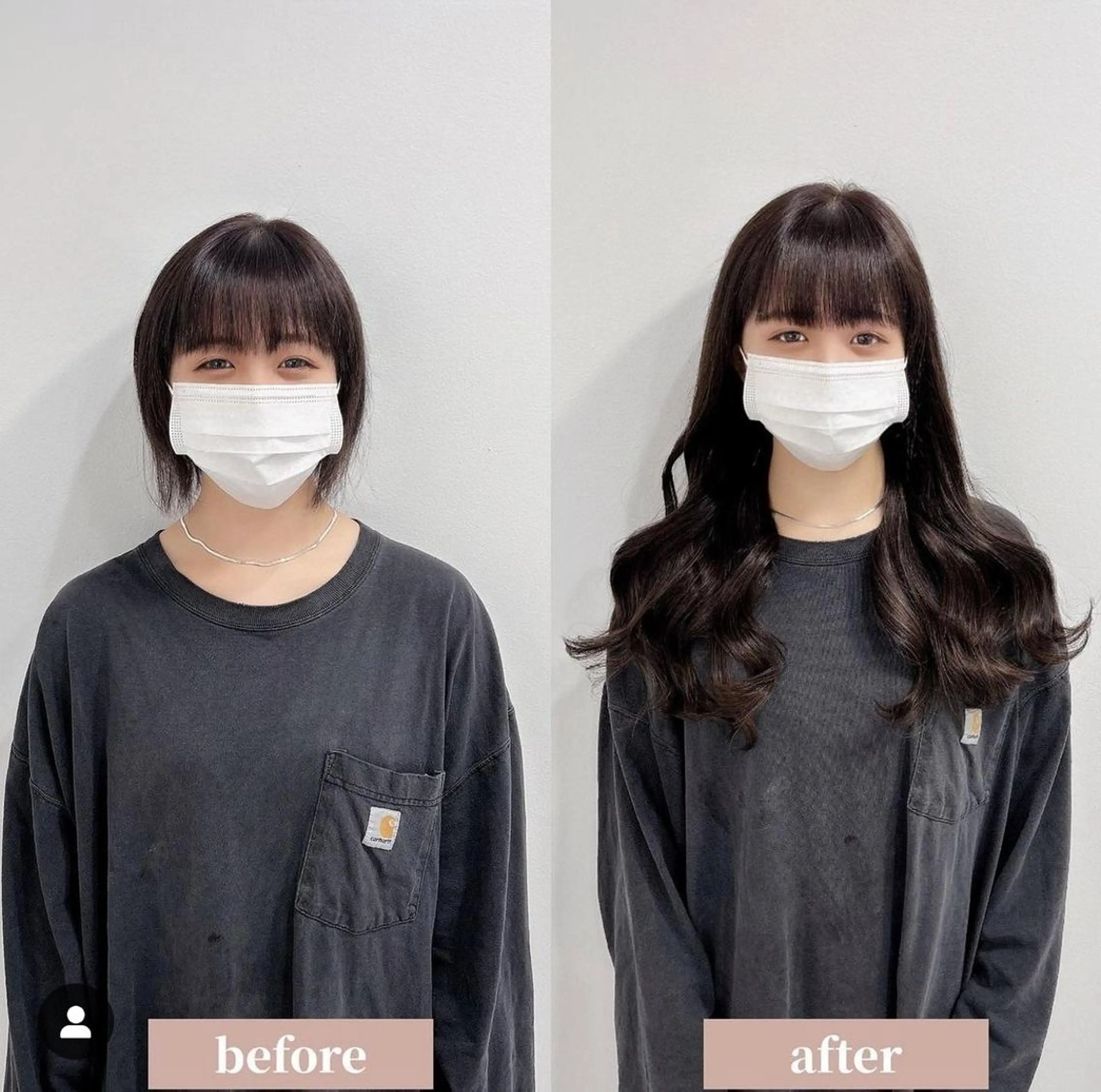 ミディアム カラーとエクステ 🌟エクステのヘアスタイル