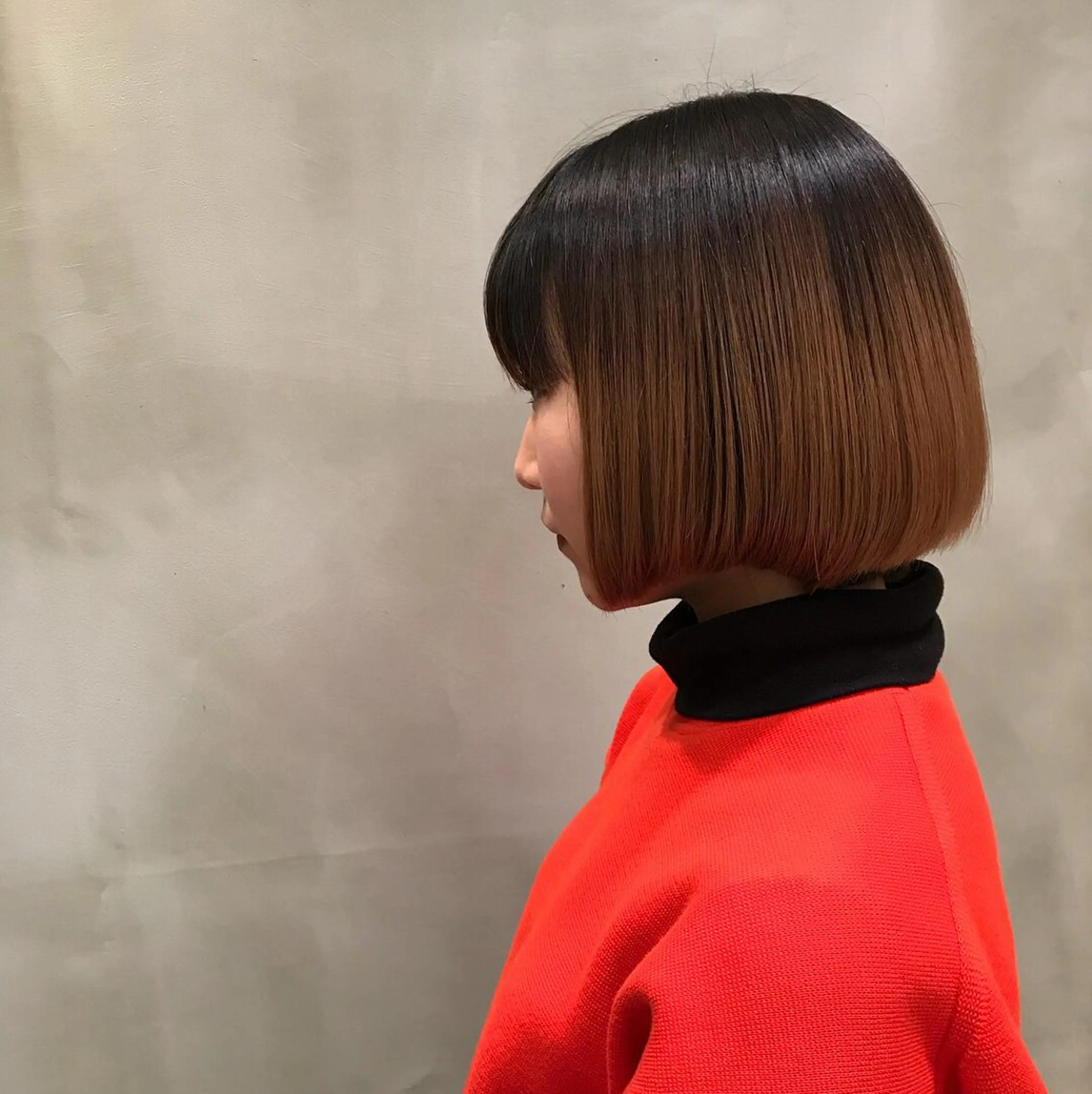 ショート カラー ボブ 加藤 泰輔のヘアスタイル