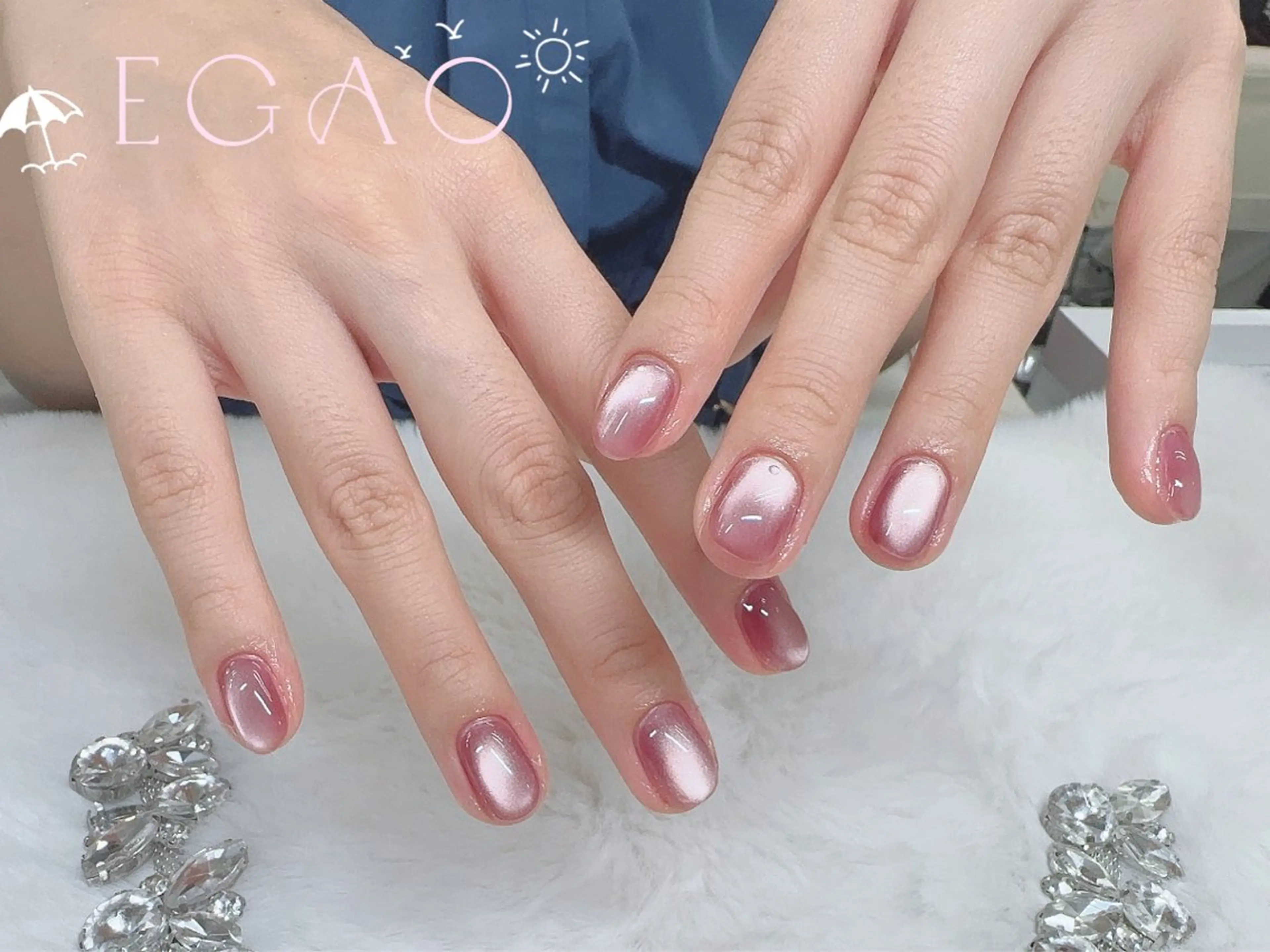 ネイル アートネイル フットネイル フレンチネイル ジェルネイル グラデーション ハンドネイル Egao Nail錦糸町店のネイルデザイン