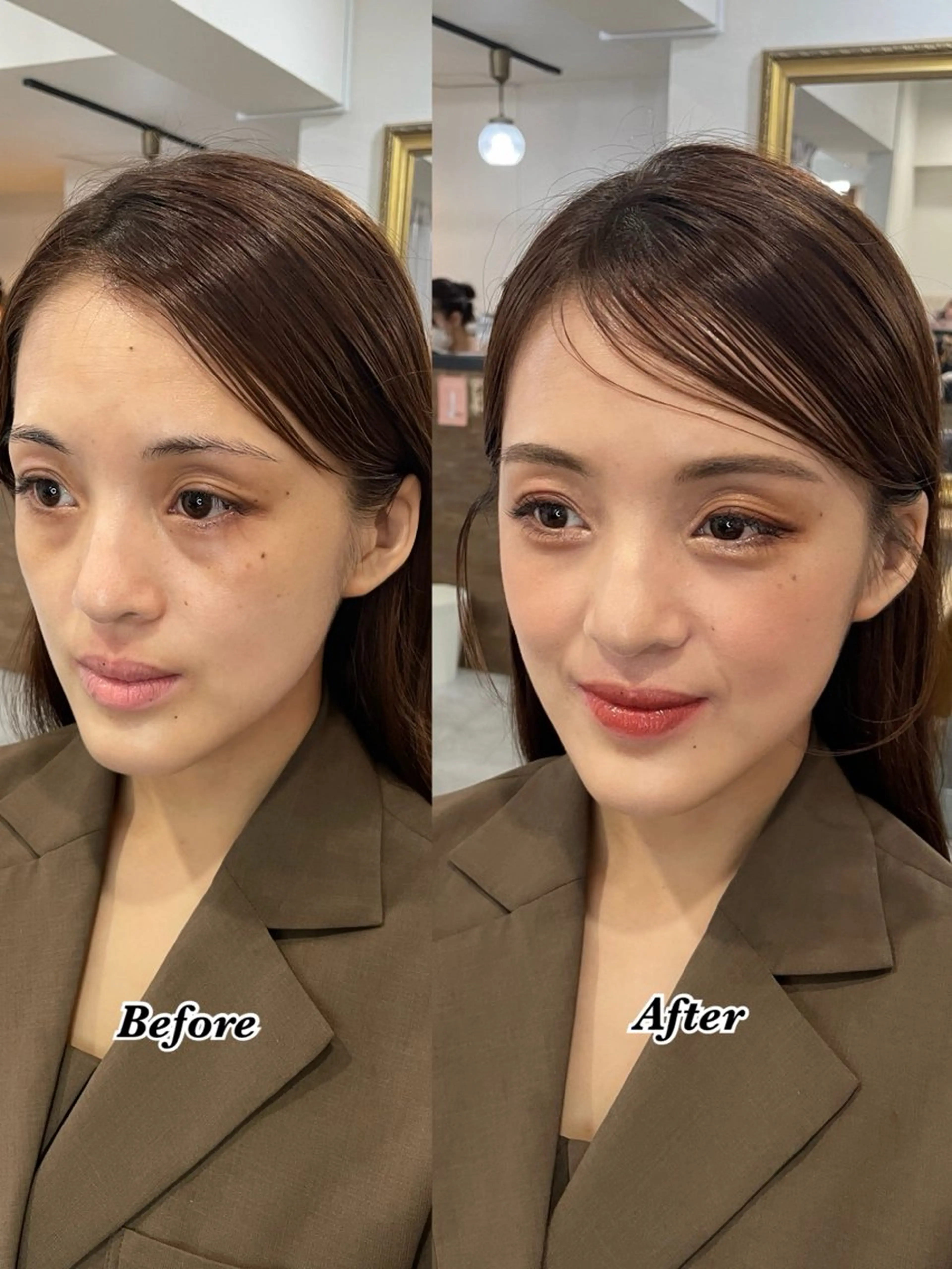 🌷【土日祝】フルメイク+通常ヘアセットの写真