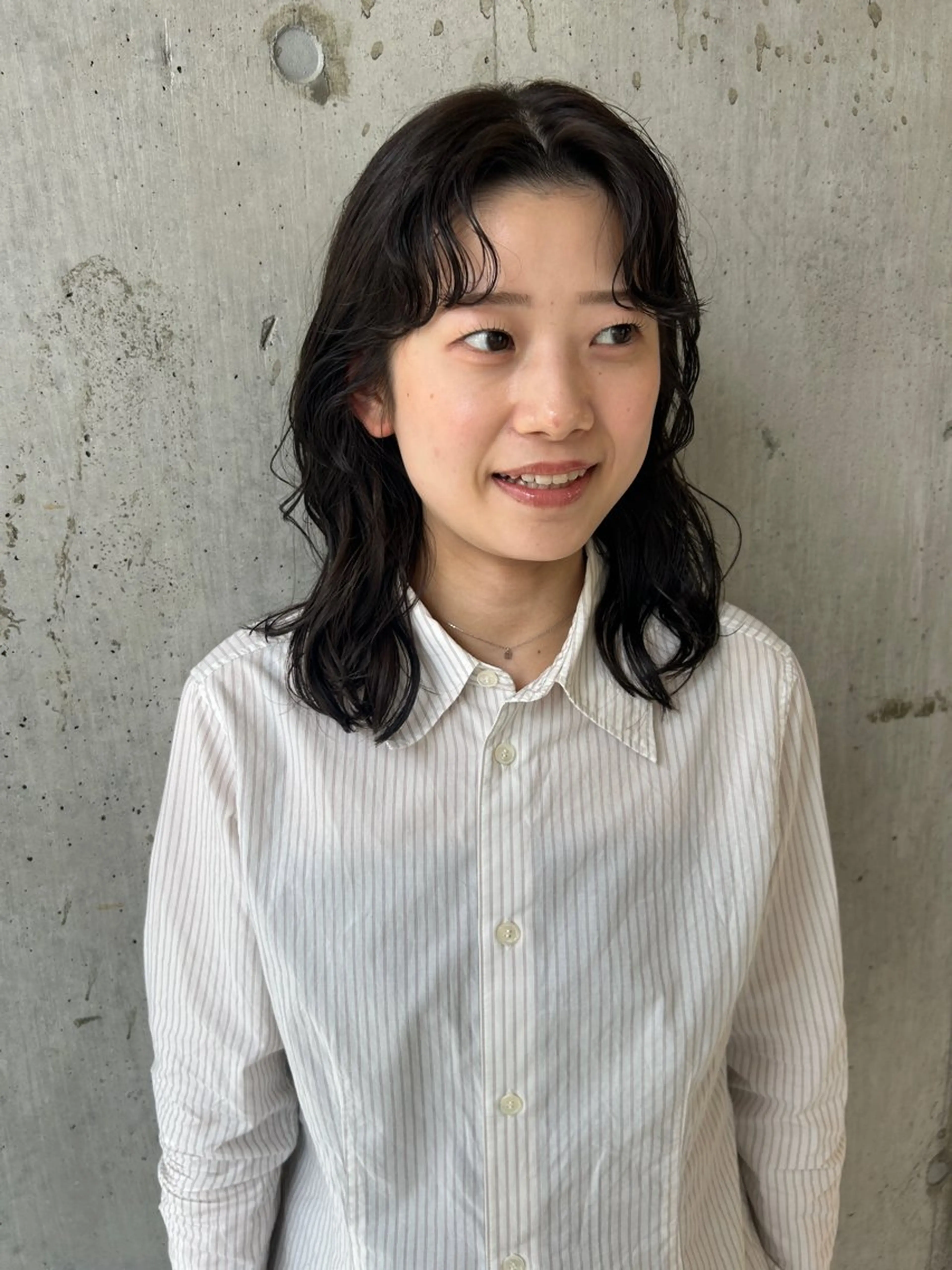 ミディアム パーマ ミディアムパーマ くせ毛 baLon.fem/ 澤田 奈々子のヘアスタイル