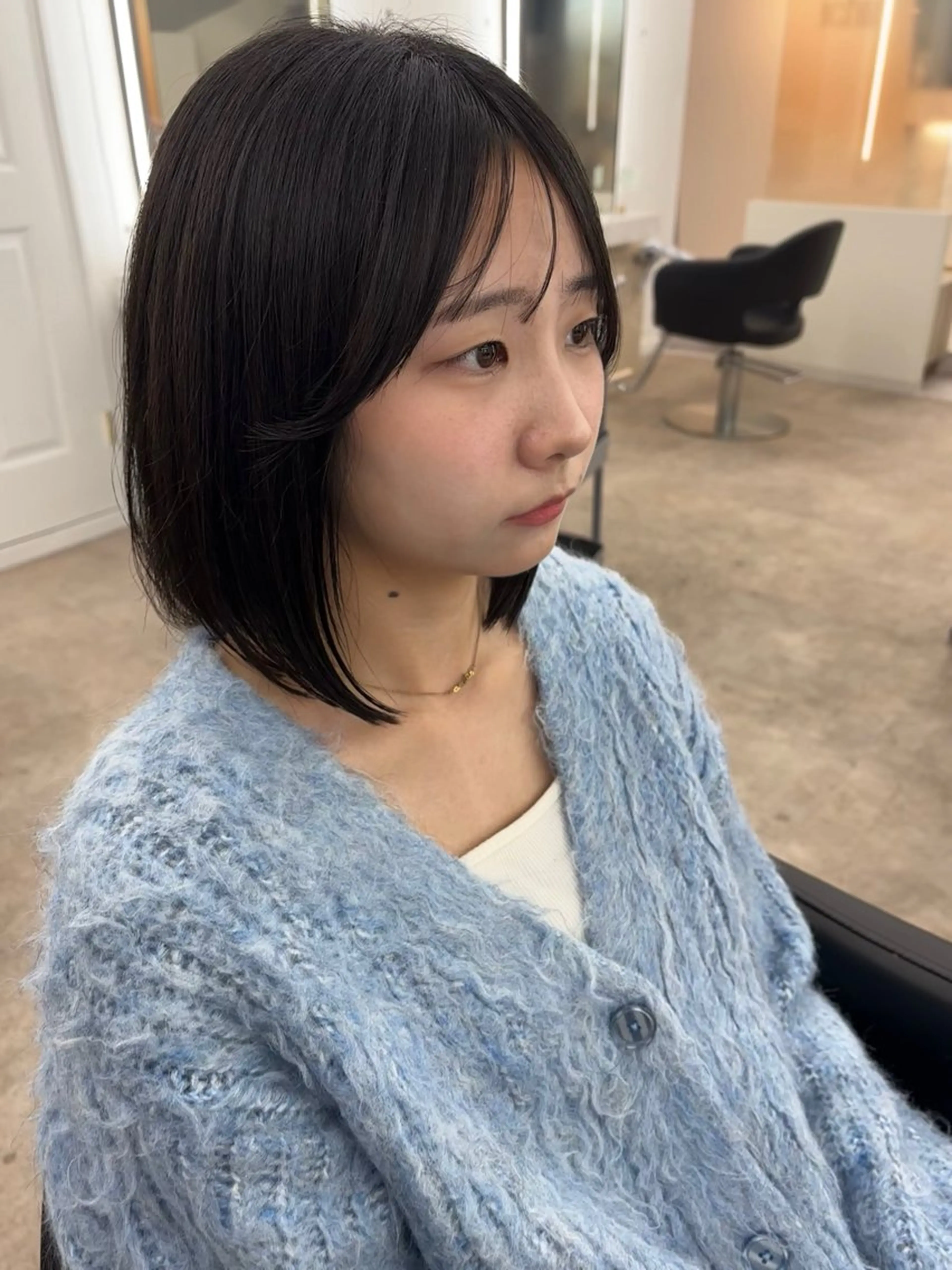 ショート ボブ 髪質改善 トリートメント ボブ顔周りカット honokaのヘアスタイル