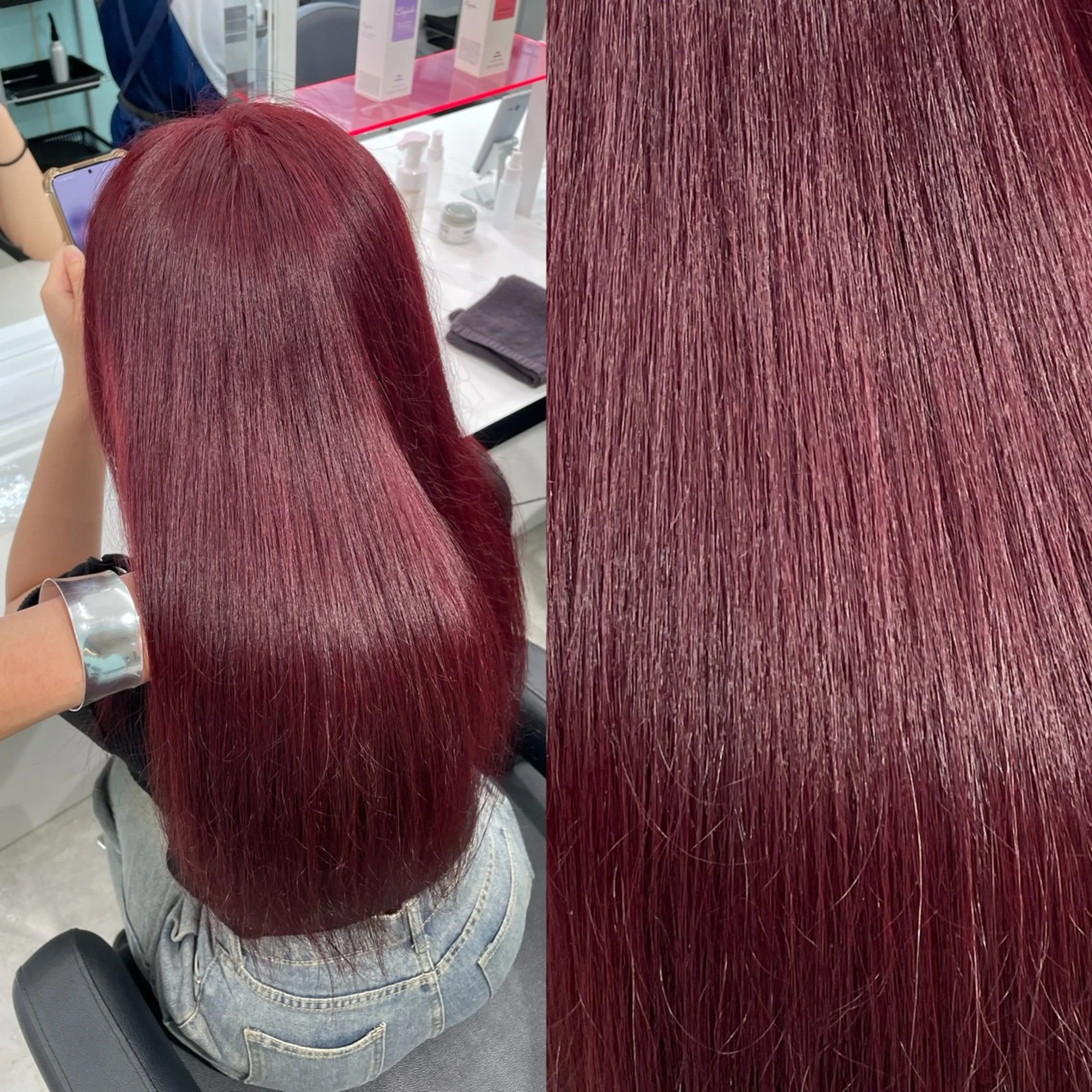 ロング カラー 履歴修正屋さん／ ブロンド／ホワイトのヘアスタイル