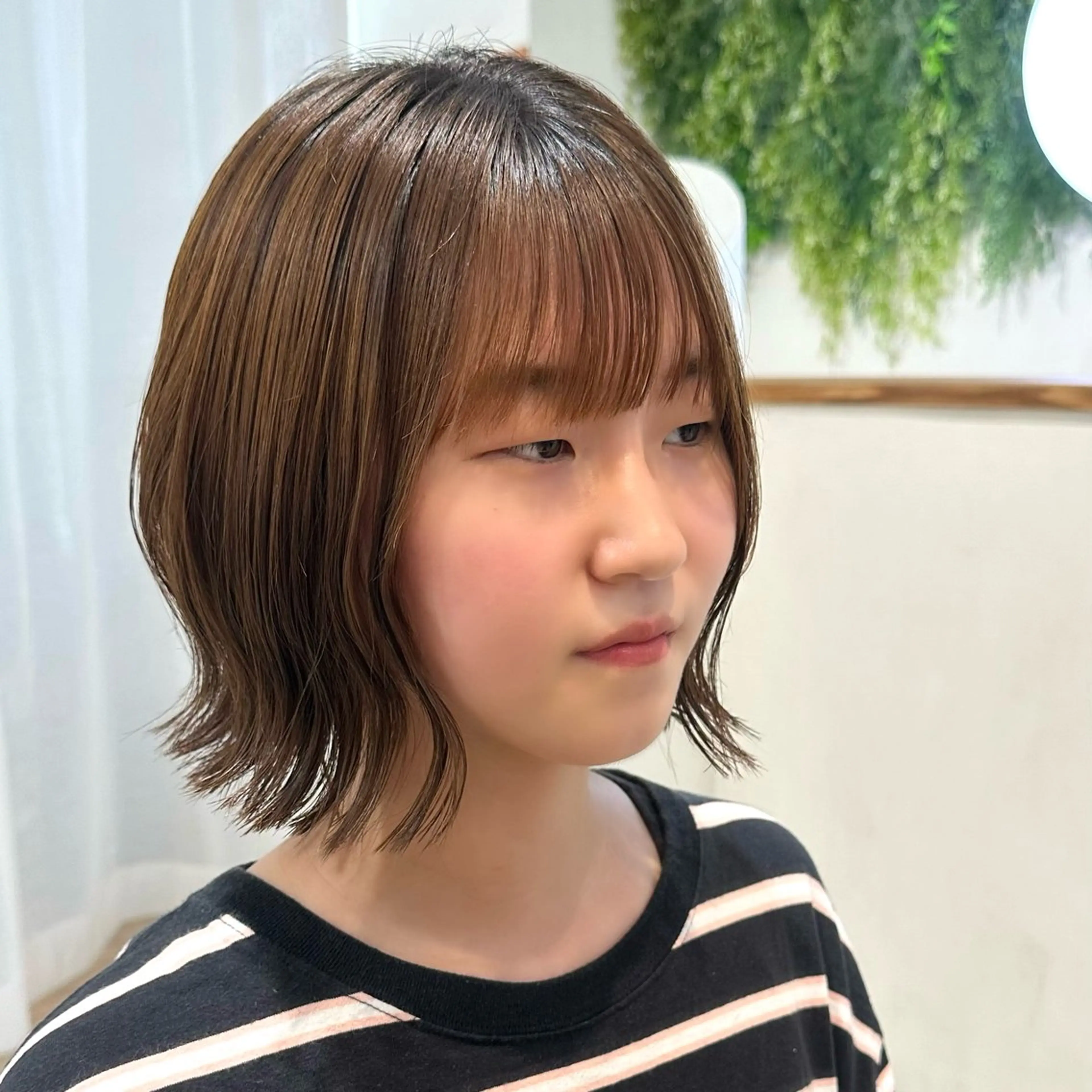 ショート 切りっぱなしボブ ボブ 外ハネヘア レイヤー/顔まわり /亀戸錦糸町/なつきのヘアスタイル