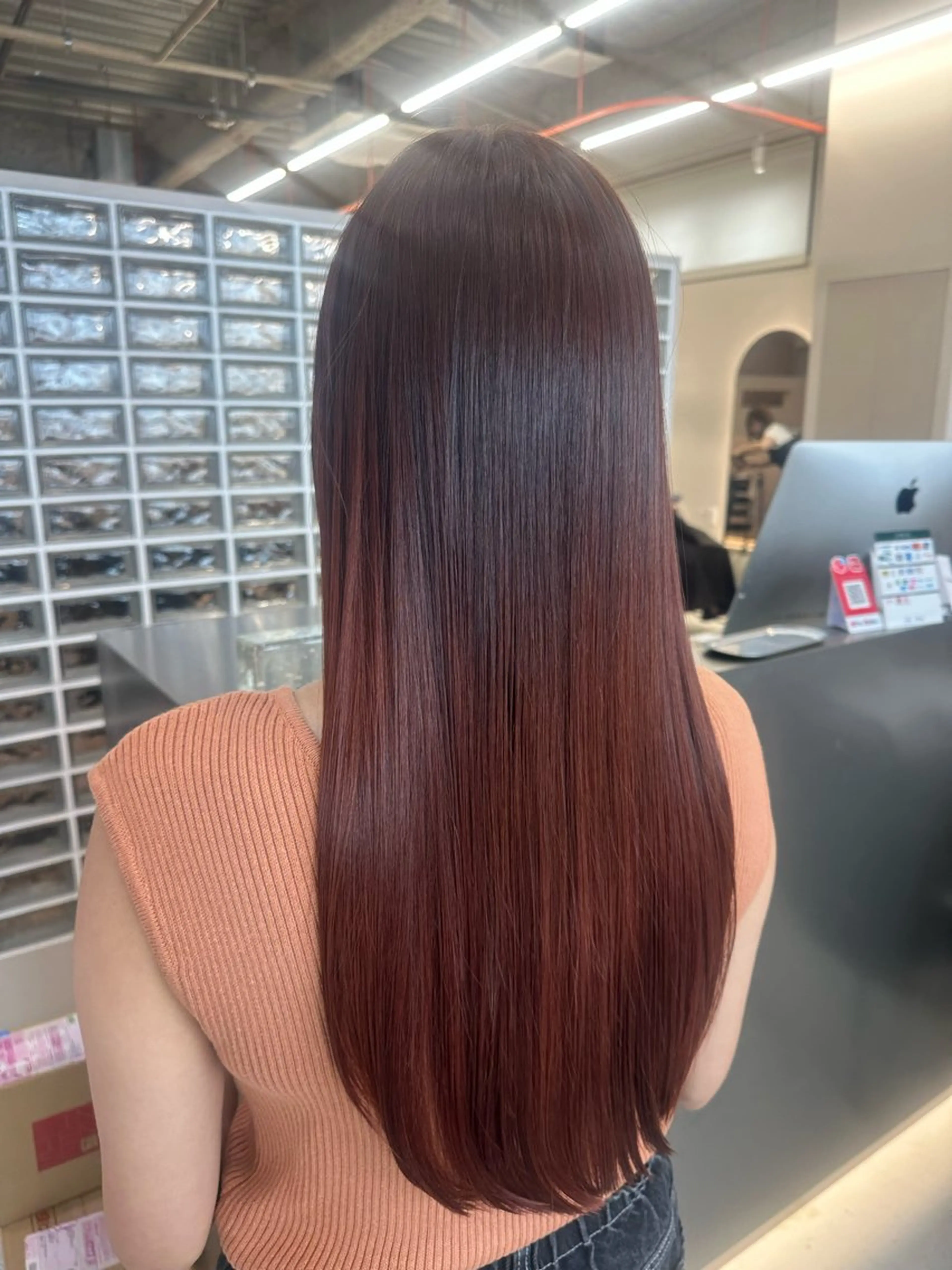 ロング カット ヘアカラー トリートメント 長岡 瑞希のヘアスタイル